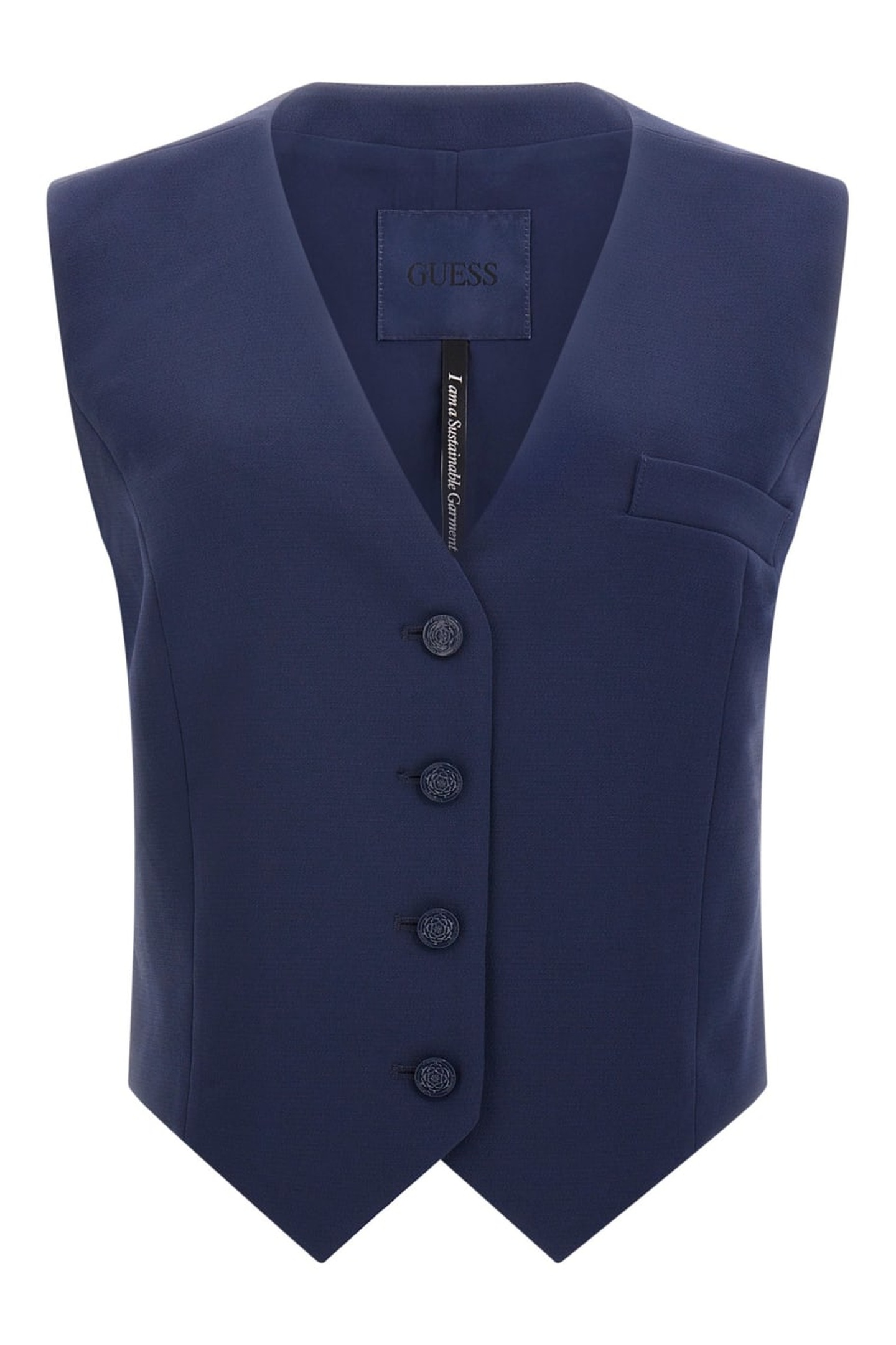 GUESS Sl Theoline Perfect Blackened Blue Maat: XS | Gilets Outlet | Dames | Blauw
