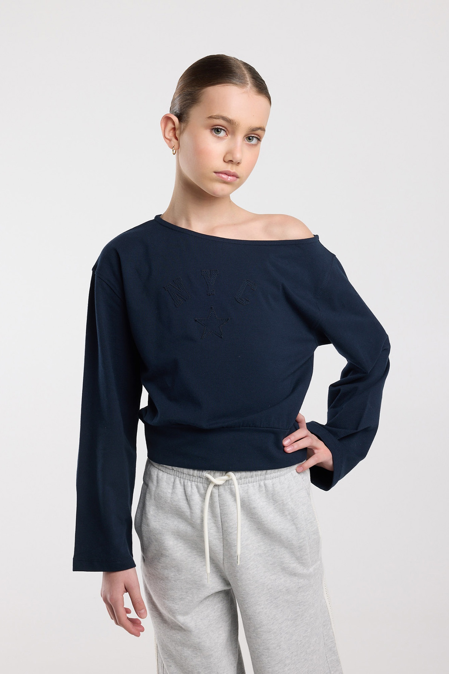 America Today Leila Jr Midnight Maat: 146/152 | Overhemden Outlet | Unisex | Blauw