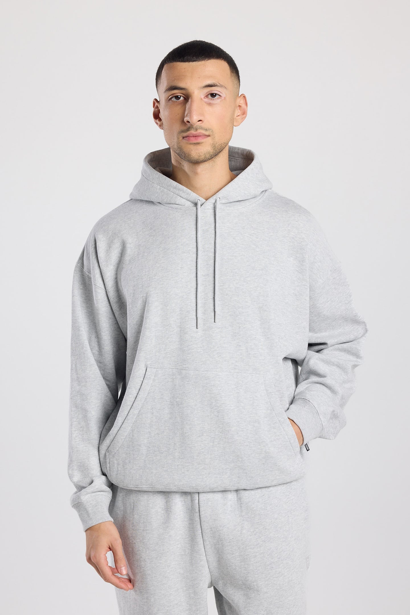 America Today Scott Hood Light Grey Melange Maat: M | Sweaters Outlet | Heren | Grijs