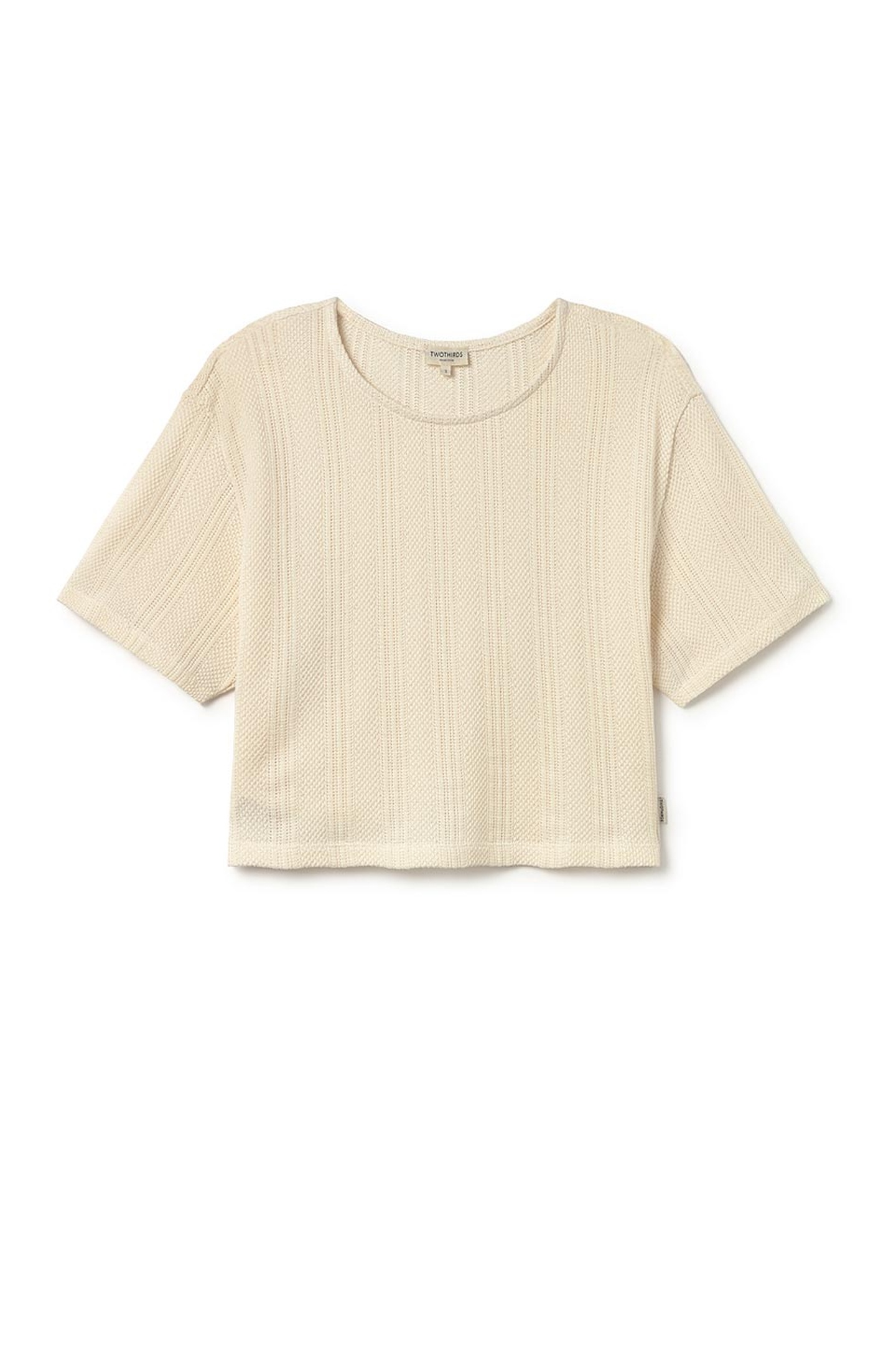 TWOTHIRDS Niu T-shirt Ecru Maat: XL | Tops Outlet | Dames | Ecru