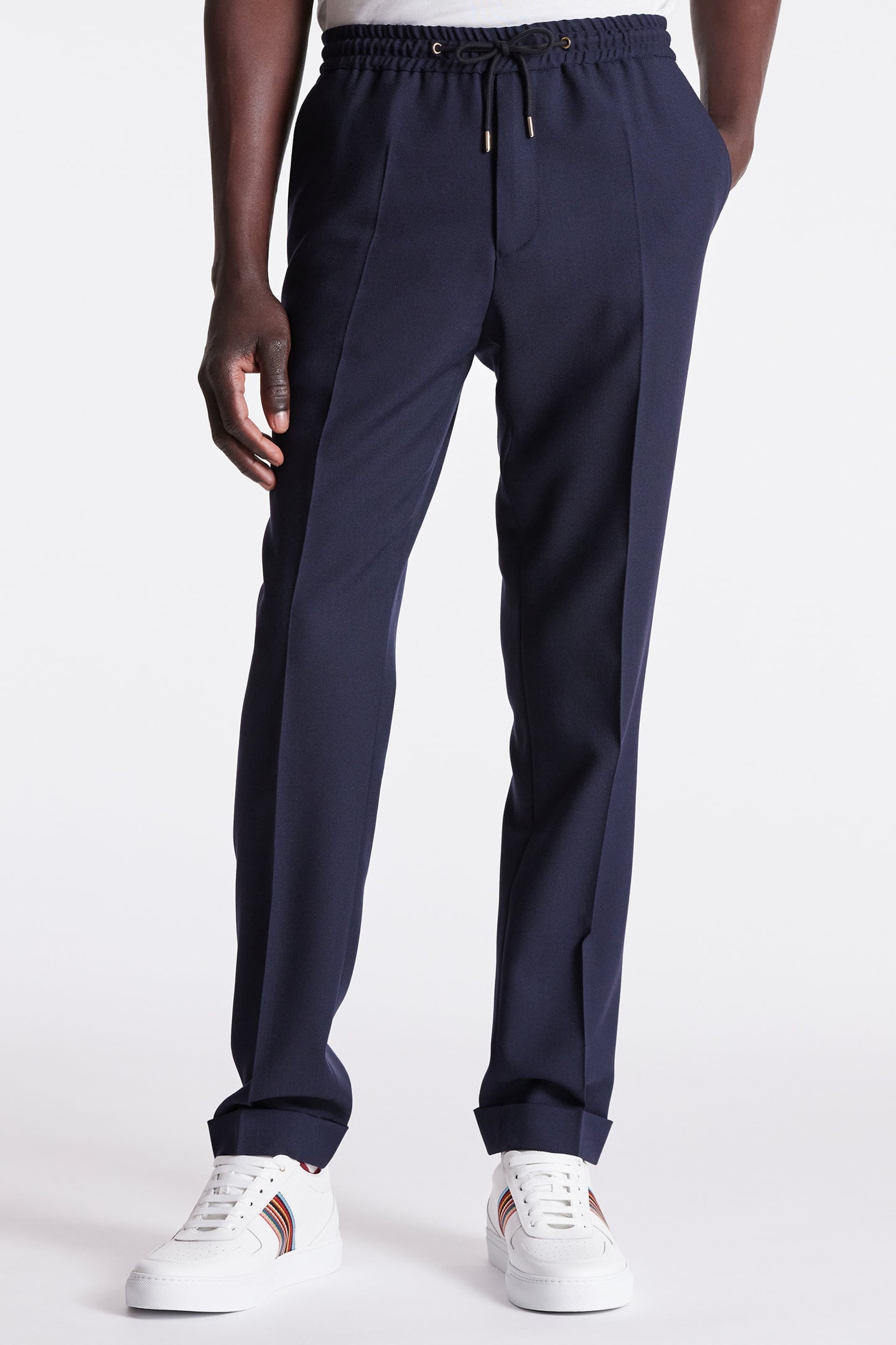 Paul Smith Mens Drawcord Trouser Very Dark Navy Size: W30 | Tailored Pants Outlet | Heren | Blauw