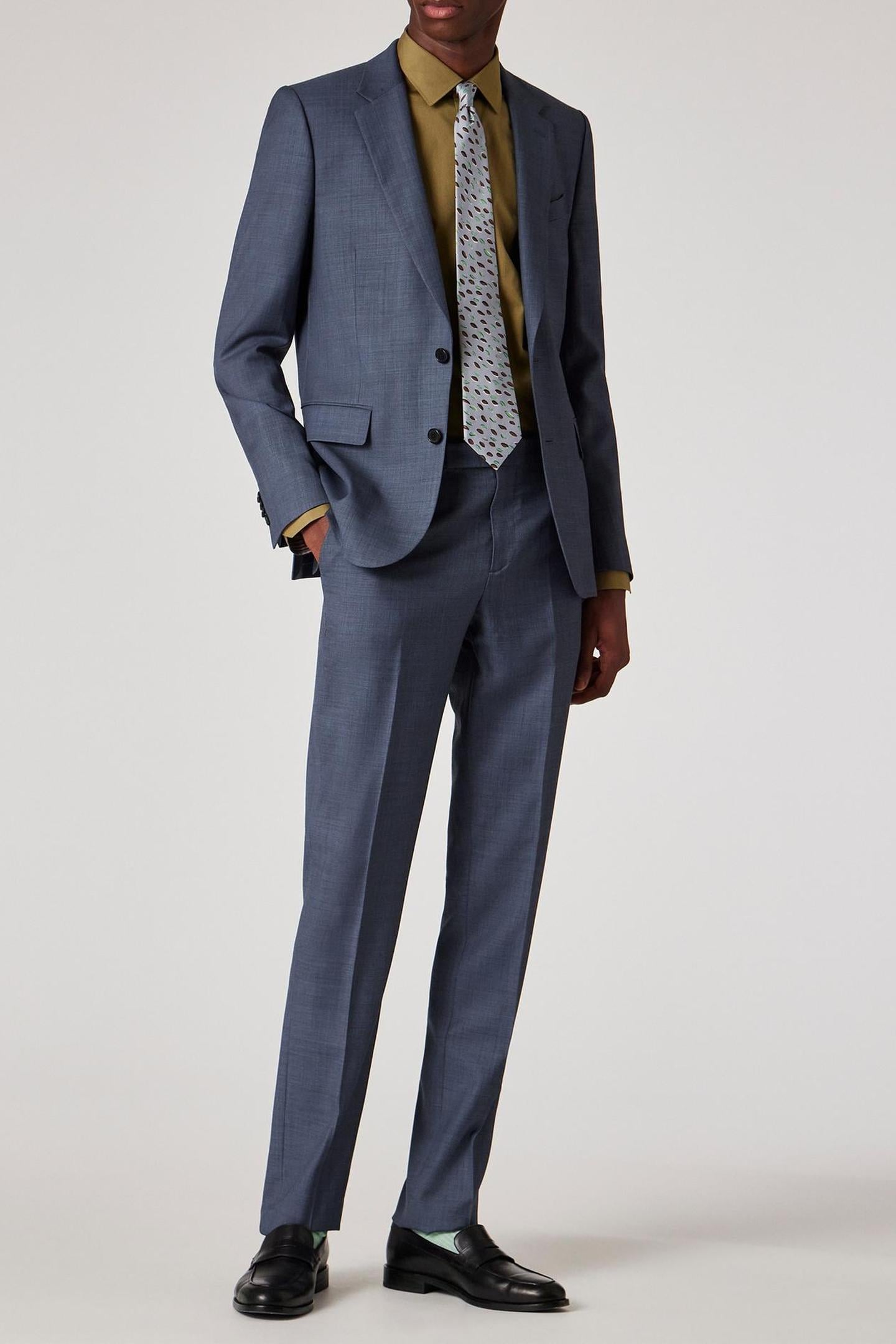 Paul Smith Mens Tailored Fit 2 Button Suit Blue Size: 52 R | Blazers Outlet | Heren | Blauw