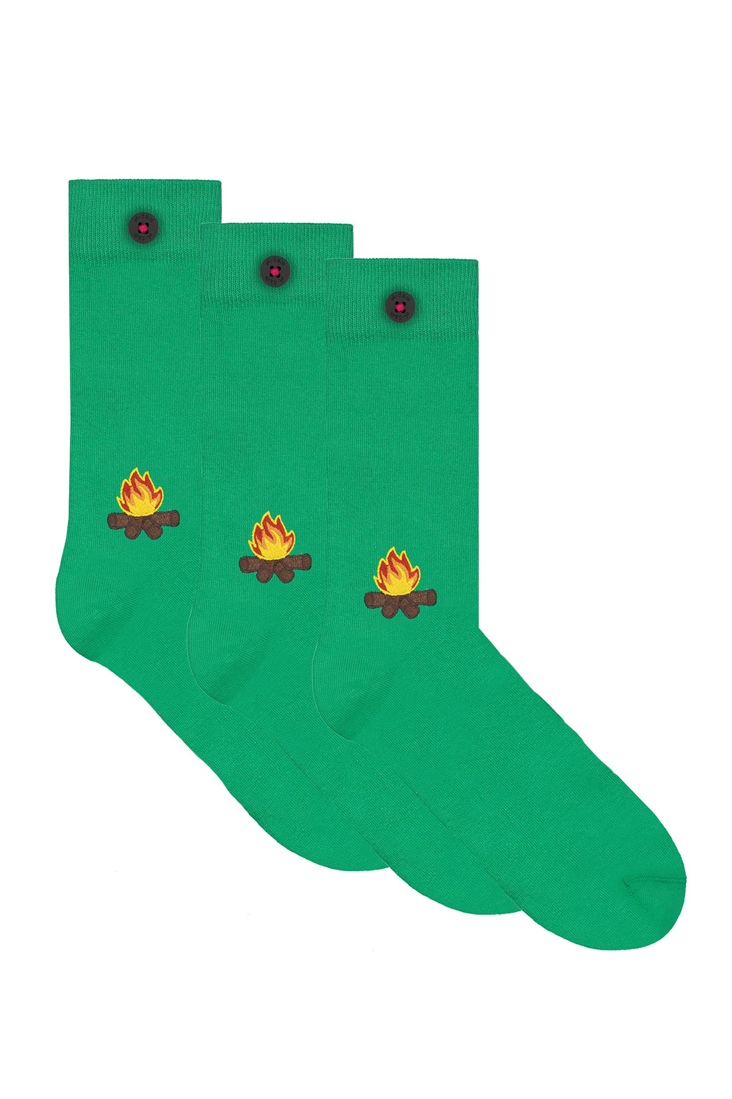A-DAM  3-pack Casual Socks Wes Green Maat: 36-40 | Slipjes Outlet | Unisex | Groen