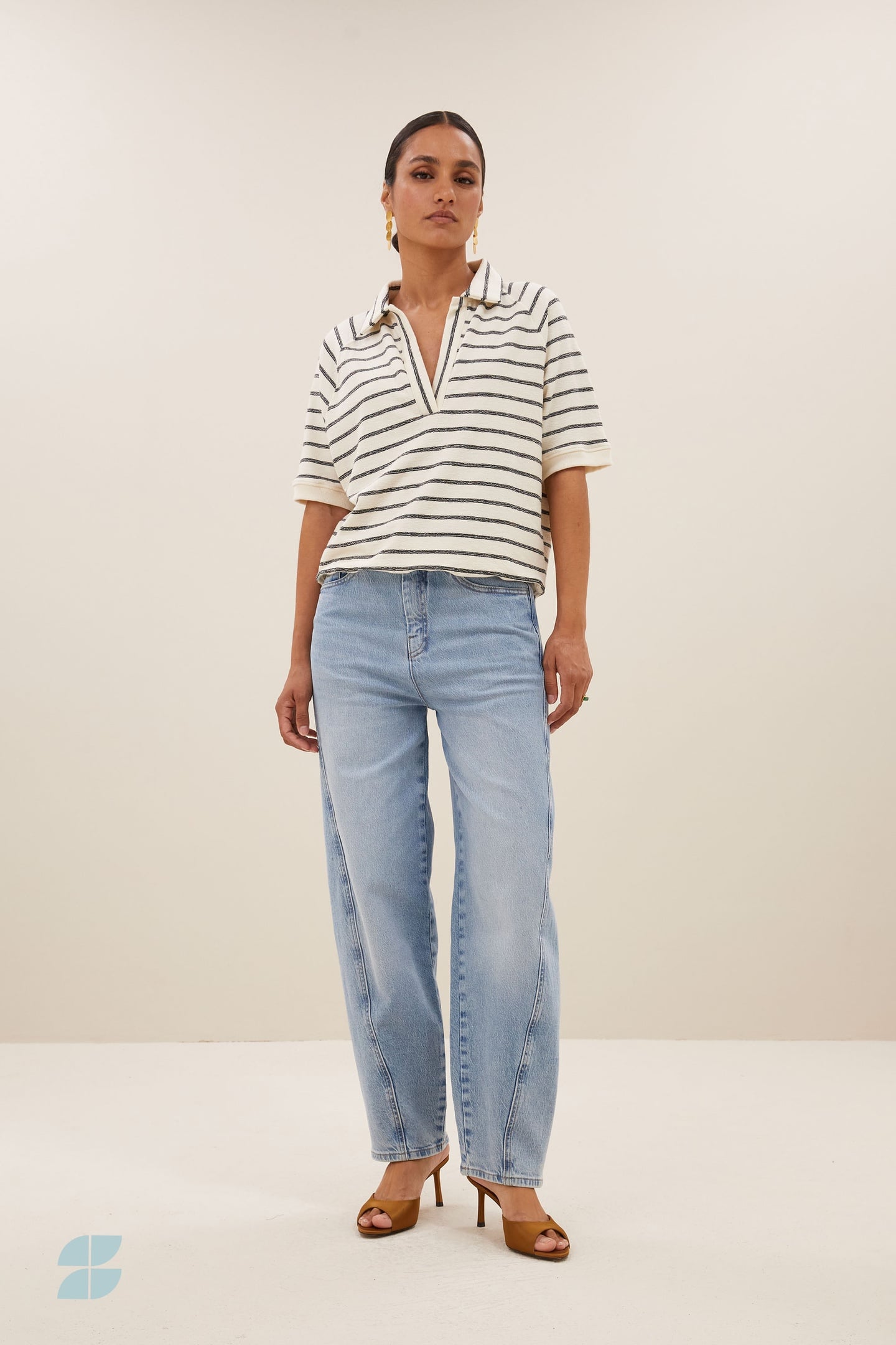 By-Bar Harper Breton Stripe Top Black Breton Stripe Maat: S | Tops Outlet | Dames | Zwart