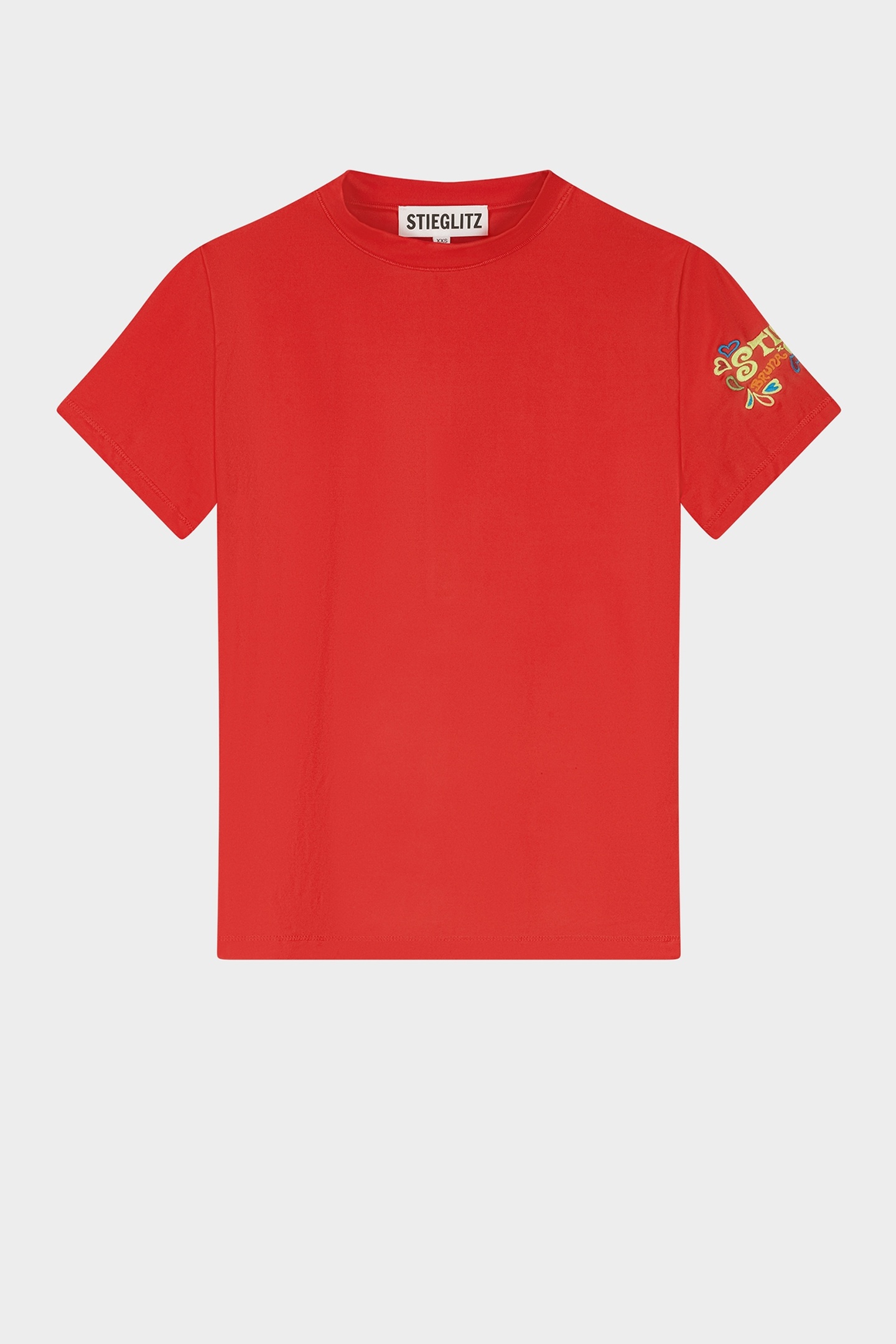 Stieglitz Fairuz Fitted T-shirt Red Maat: S | Tops Outlet | Dames | Rood