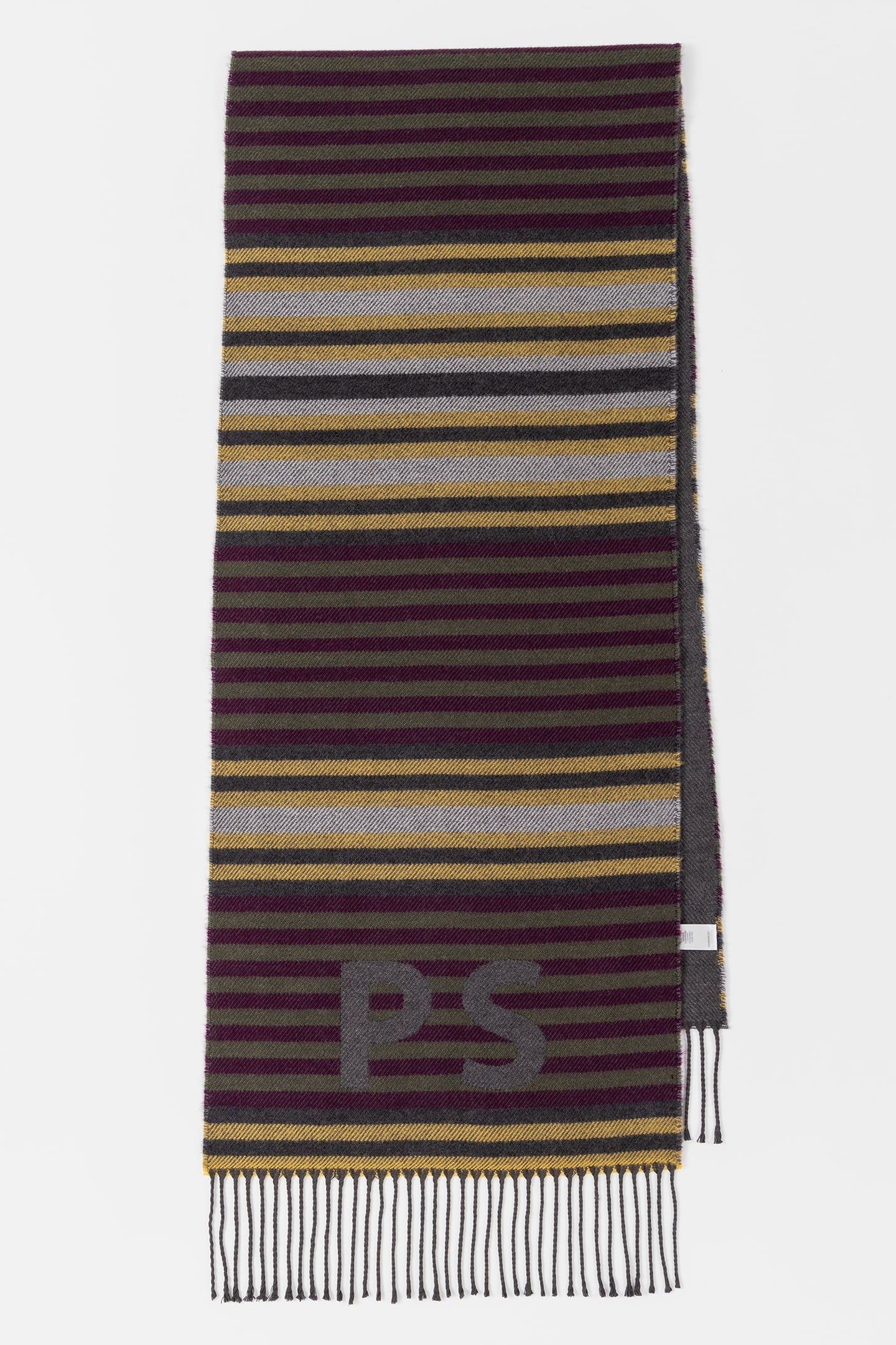 Paul Smith Men Scarf Ps Jersey Strp Black Maat: OS | Handschoenen Outlet | Heren | Grijs