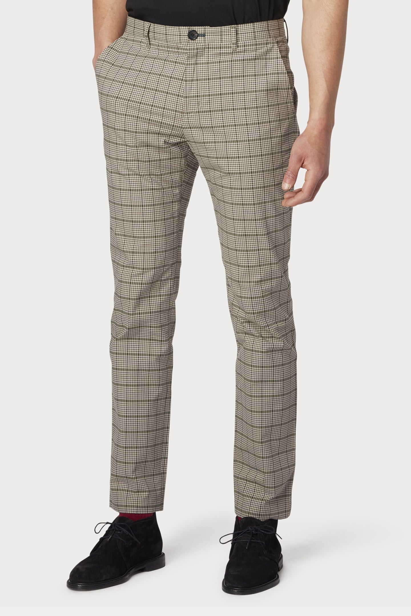 Paul Smith Mens Slim Fit Chino Lt Greyish Green Size: W36 R | Chinos Outlet | Heren | Groen