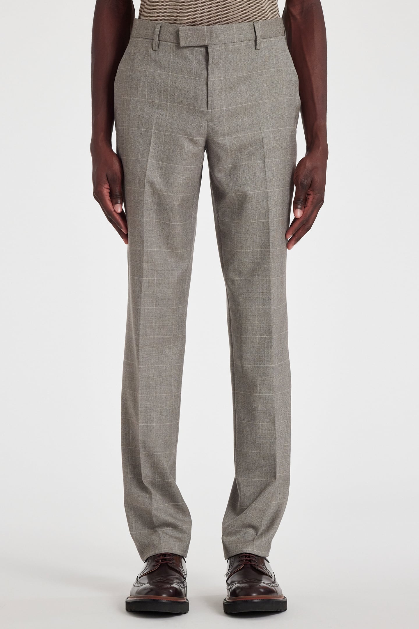Paul Smith Mens Trouser Grey Beige Size: W30 | Tailored Pants Outlet | Heren | Grijs