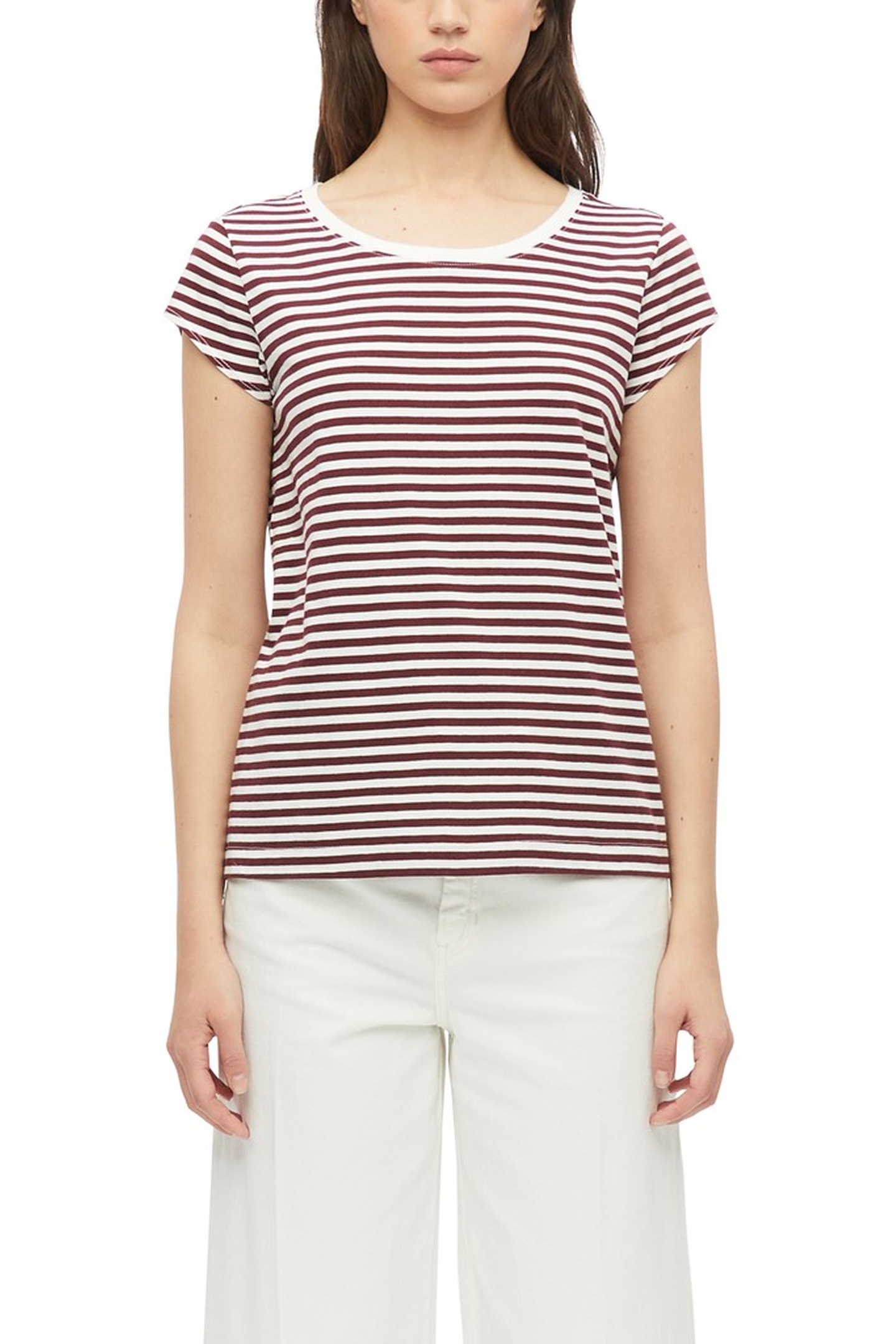 s.Oliver T-shirts Burgundy Maat: 38 | Tops Outlet | Dames | Wit