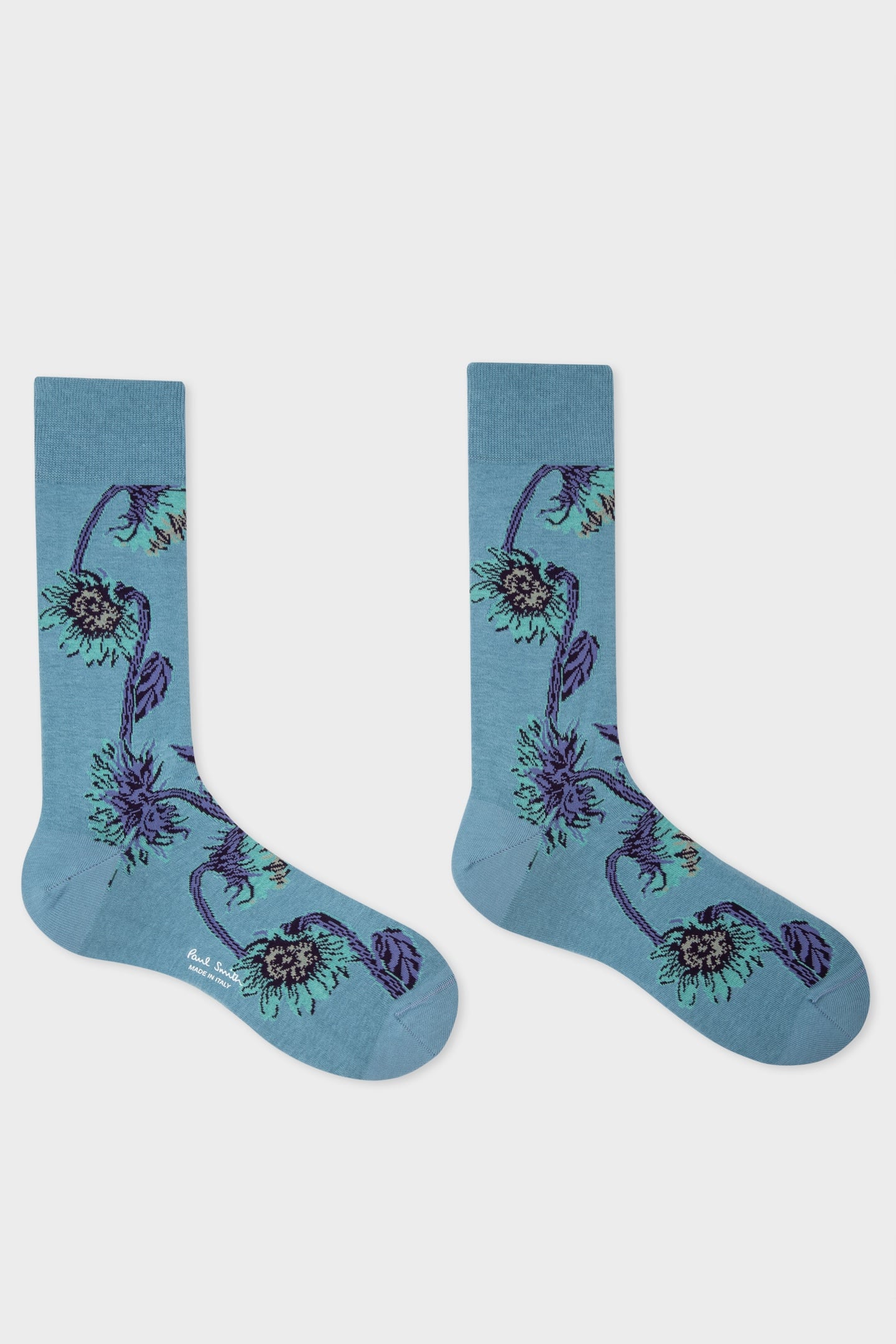 Paul Smith Men Sock Sunflwr Allover Turquoise Maat: OS | Sokken Outlet | Heren | Blauw