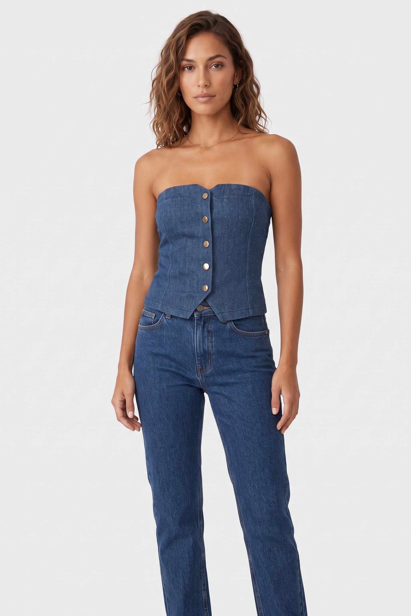 STUDIO AMAYA Rachel Top Blue Maat: S | Blouses Outlet | Dames | Blauw
