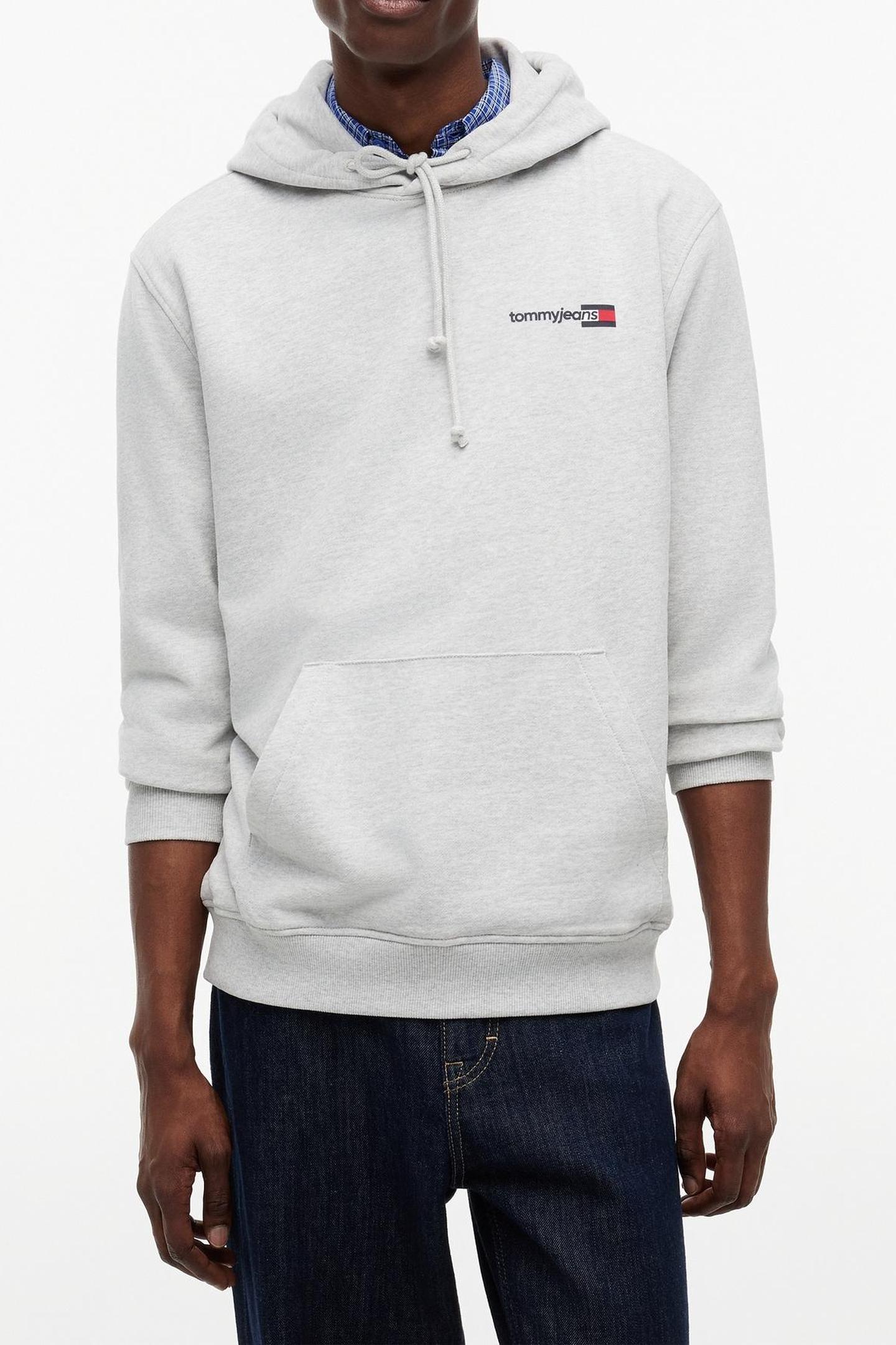 Tommy Hilfiger Tjm Regular Entry Dna Hoodie Ice Grey Heather Größe: L | Pullover Outlet | Herren | Grau