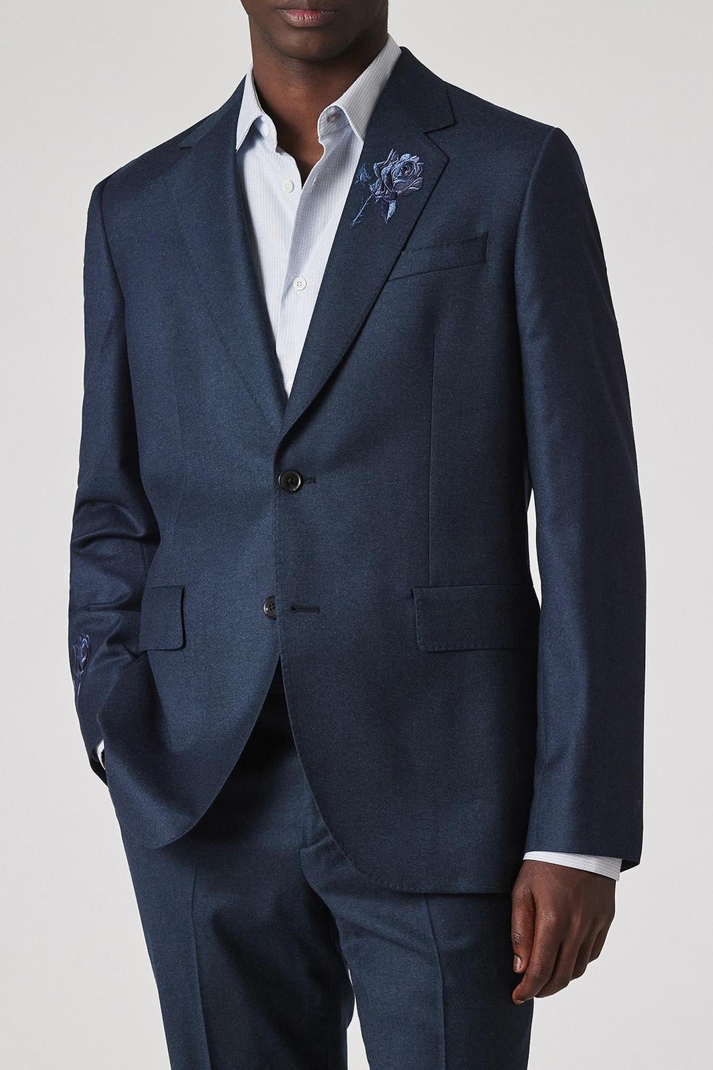 Paul Smith Mens 2 Button Jacket Inky_blue Maat: 54 | Blazers Outlet | Heren | Blauw