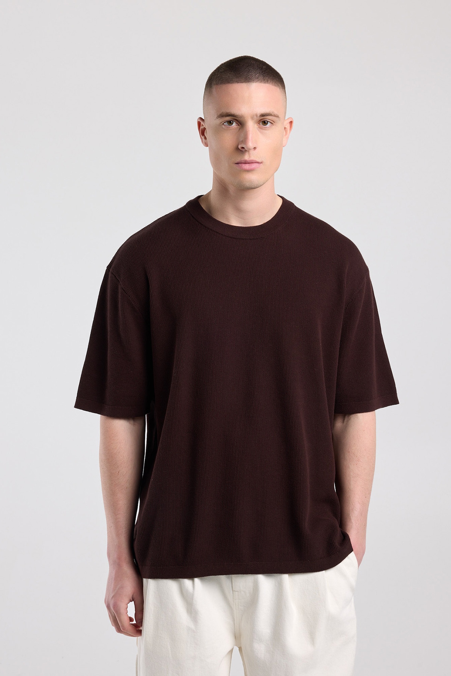 America Today Edison Mud Maat: XL | Basic T-Shirts Outlet | Heren | Bruin