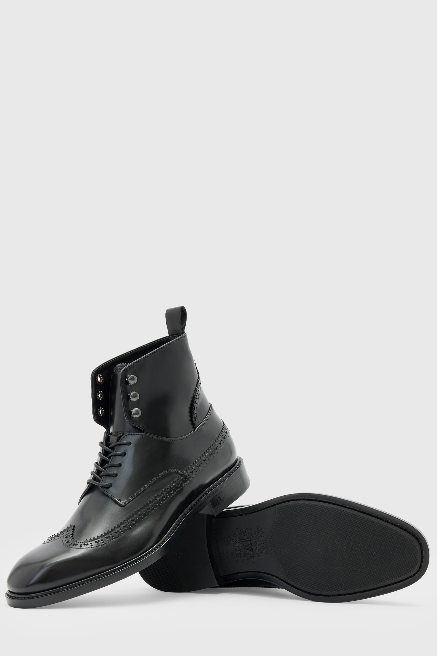 John Varvatos Harrison Wingtip Boot Mineral Blk Maat: 11 | Laarzen Outlet | Heren | Zwart