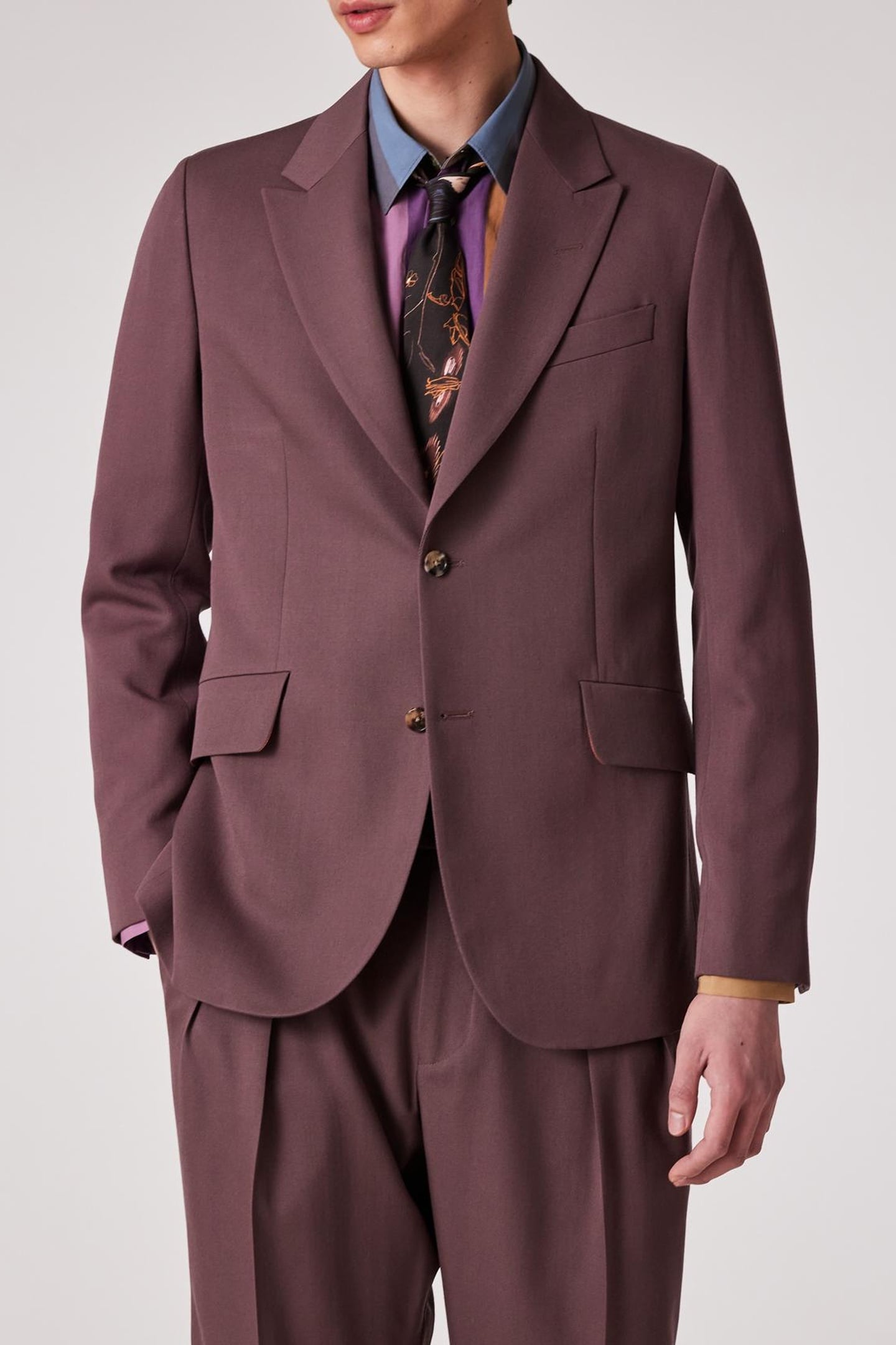 Paul Smith Mens Jacket Aubergine Maat: 52 | Blazers Outlet | Heren