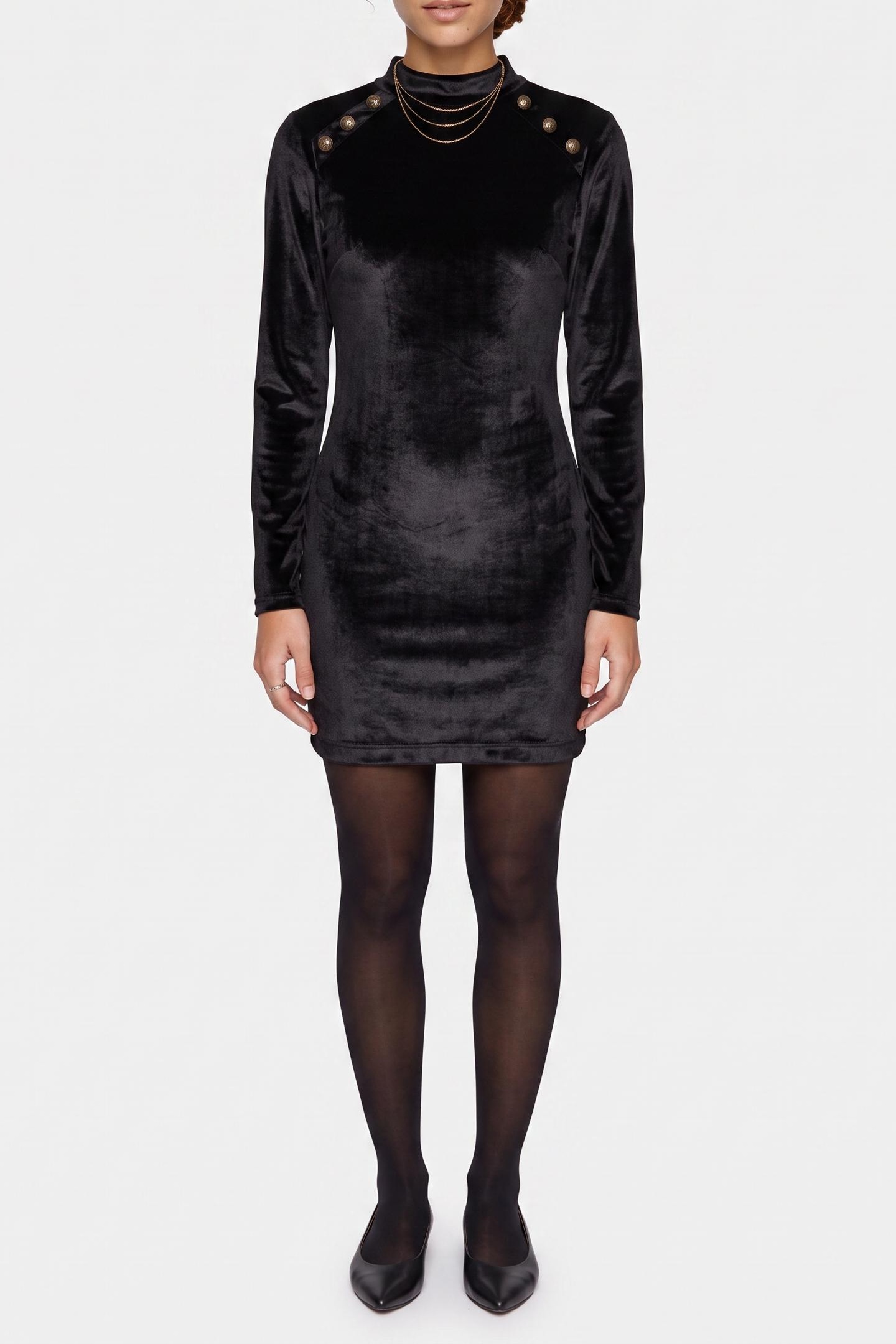 GUESS Ls Nicoletta Mini Dr Jet Black A996 Taglia: XS | Abiti Mini Outlet | Donna | Nero
