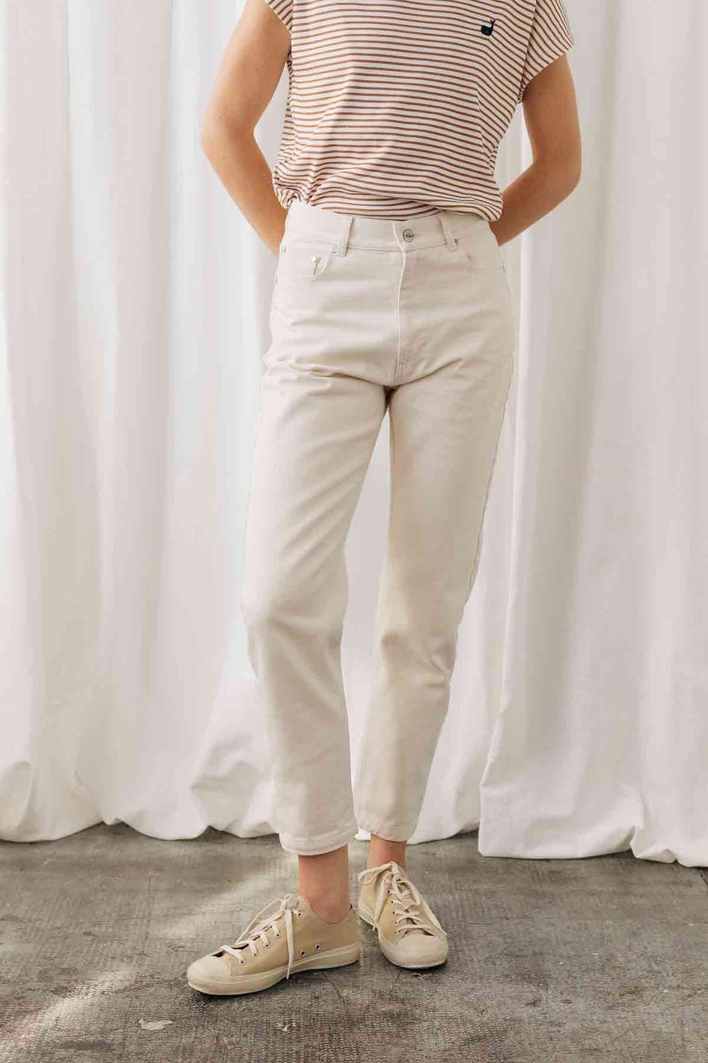 TWOTHIRDS Tralee Pants Ecru Maat: 40 | Skinny Broeken Outlet | Dames | Ecru