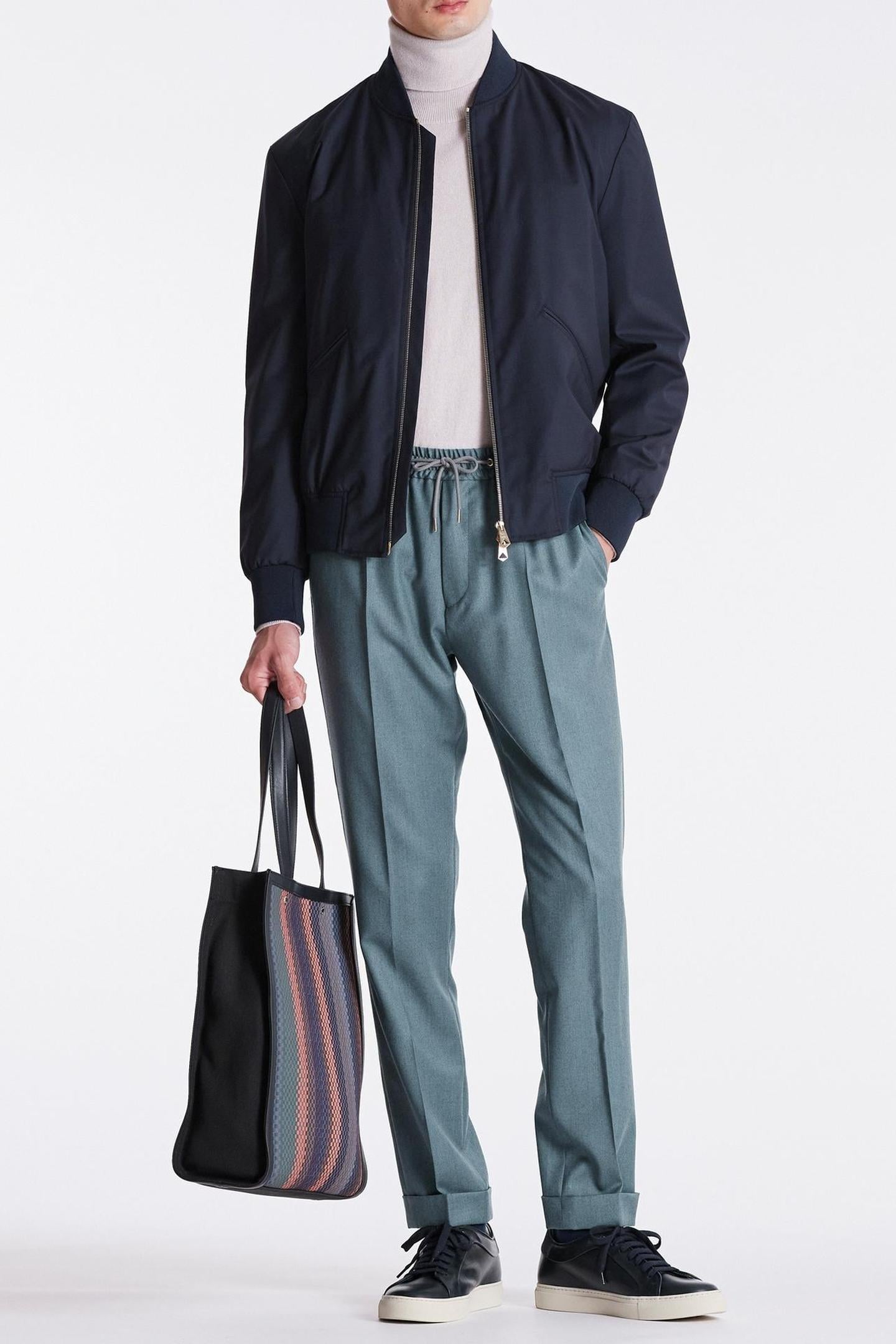 Paul Smith Gents Drawcord Trouser Blue Size: W28 | Tailored Pants Outlet | Heren | Blauw