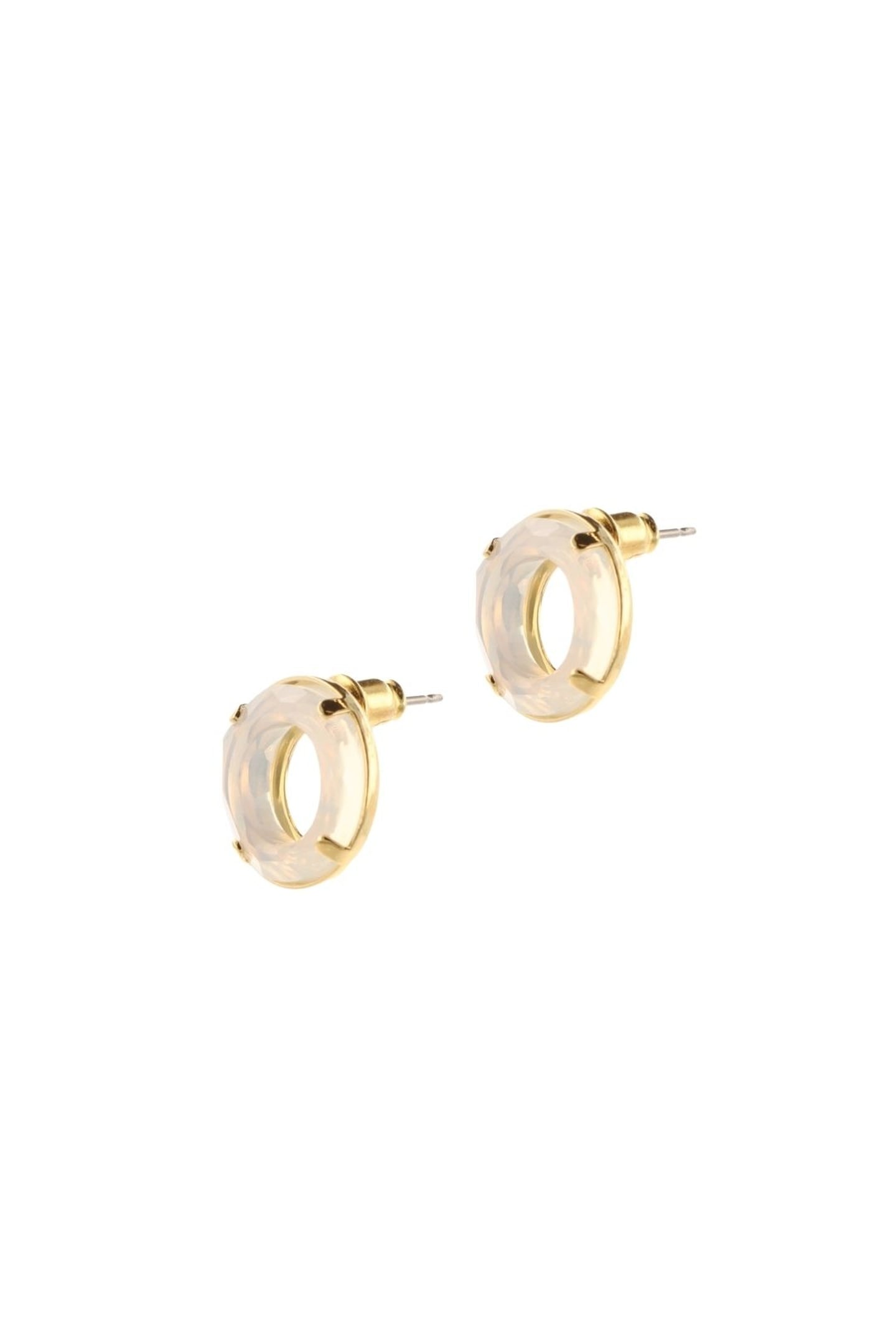 OTAZU Halo Earpins White Opal White Maat: OS | Oorbellen Outlet | Dames | Wit