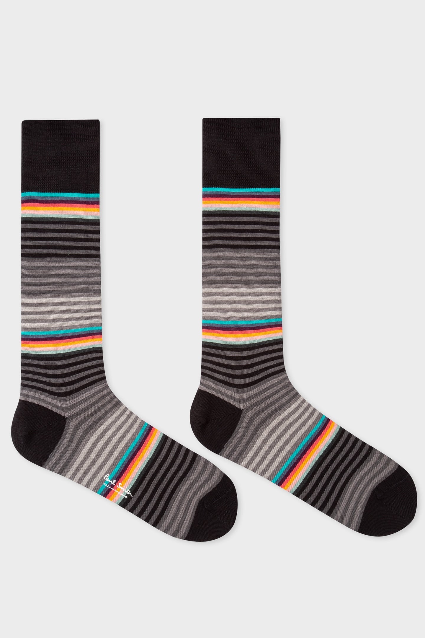 Paul Smith Men Sock Graded Block Black Size: OS | Socks Outlet | Heren | Zwart