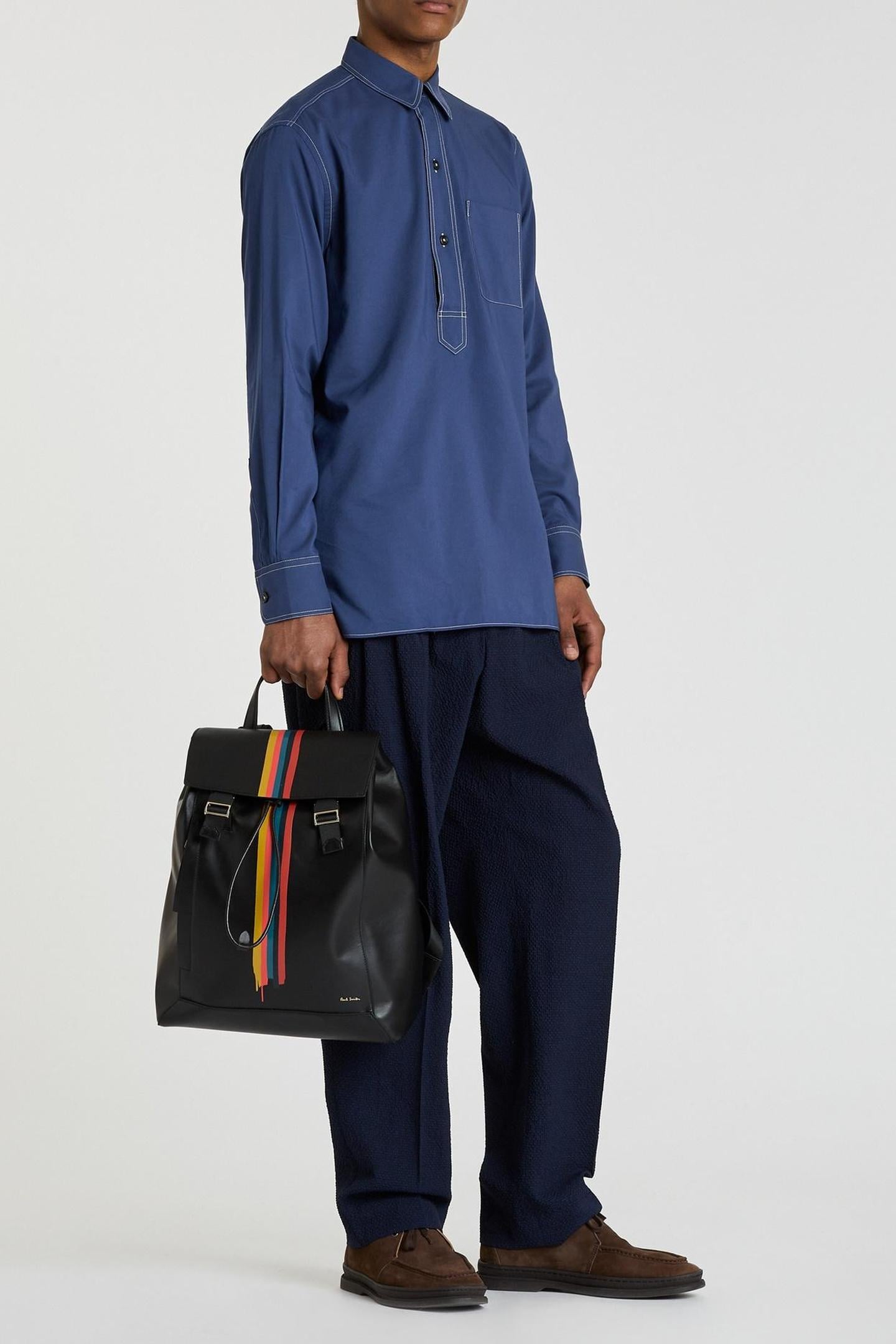 Paul Smith Gents Pleated Trouser Very Dark Navy Size: W32 | Tailored Pants Outlet | Heren | Blauw