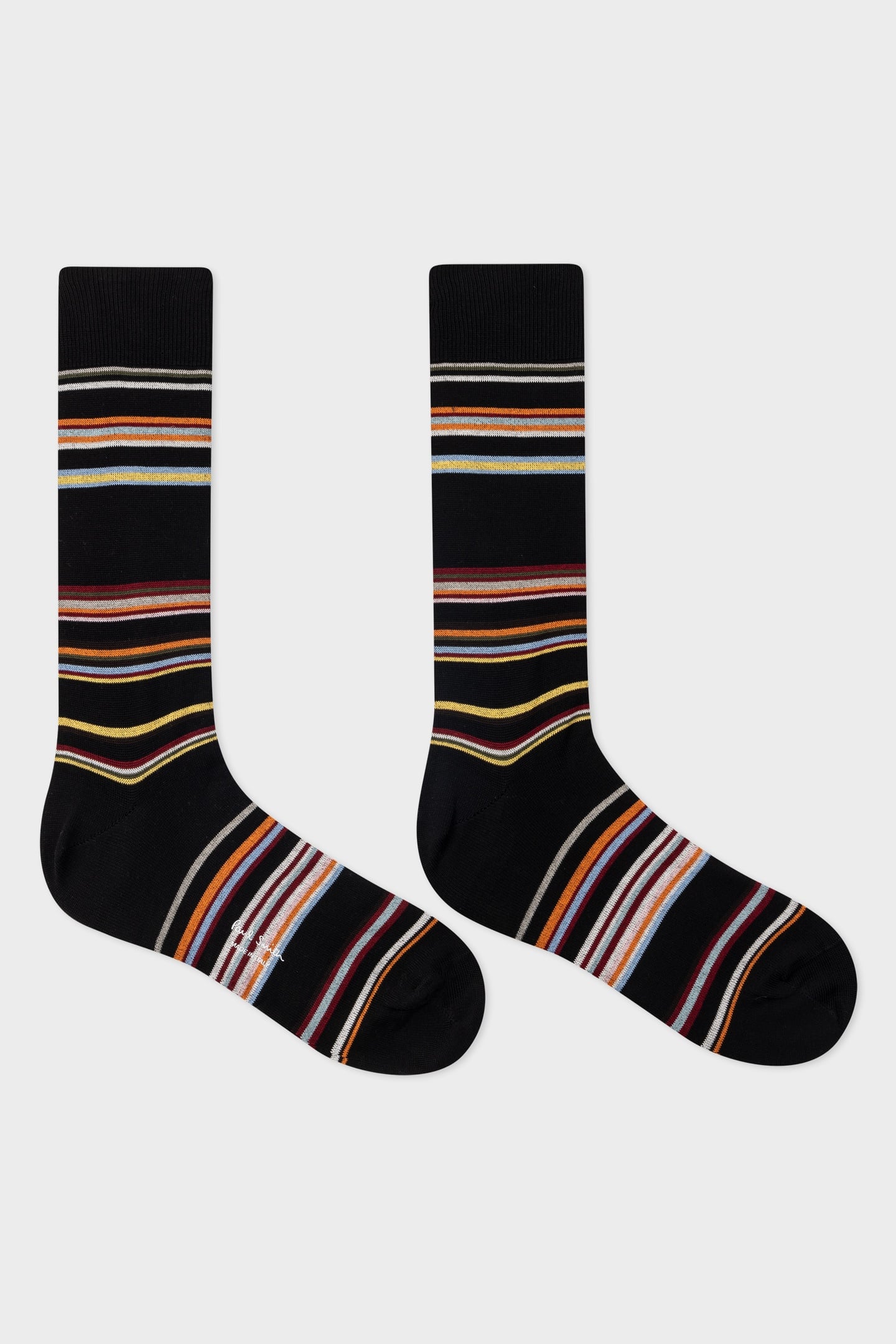 Paul Smith Men Sock Flavio Signature Black Maat: OS | Sokken Outlet | Heren | Zwart