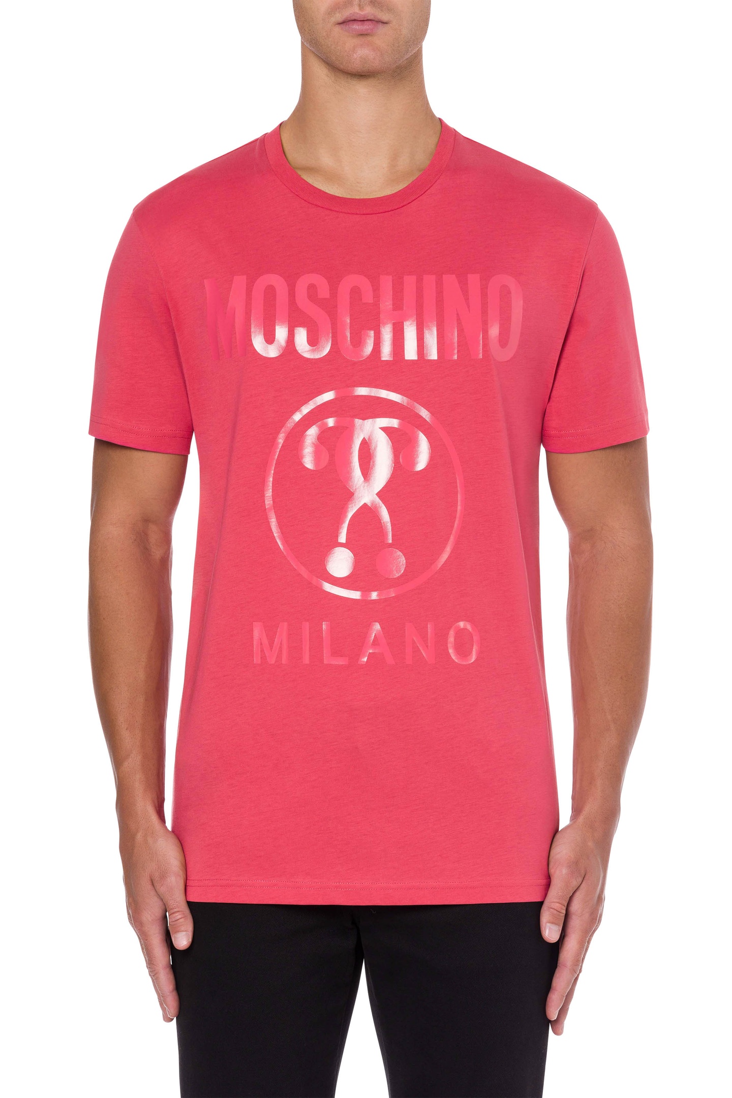 Moschino Knitwear Pink Maat: 48 | Basic T-Shirts Outlet | Heren | Roze