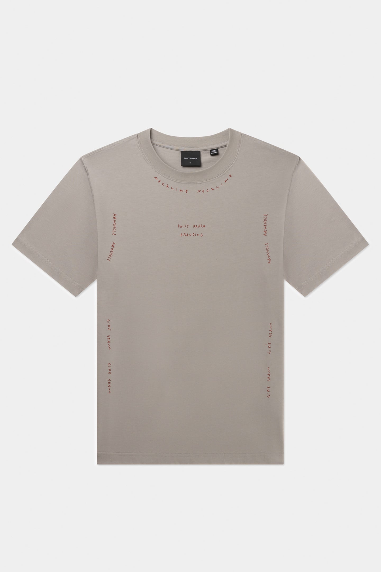 Daily Paper Unisex Weather Written T-shirt Grey Maat: L | Tops Outlet | Unisex | Grijs