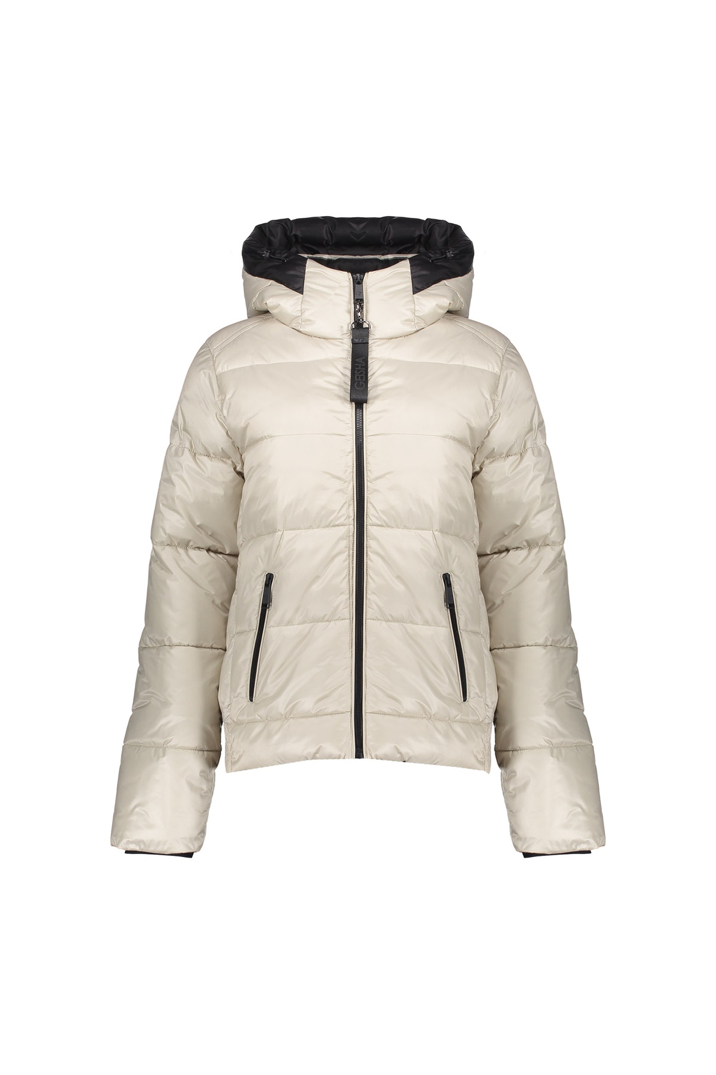 Geisha Jacket Hood Edge Short Kit Maat: XL | Winterjassen Outlet | Dames | Beige