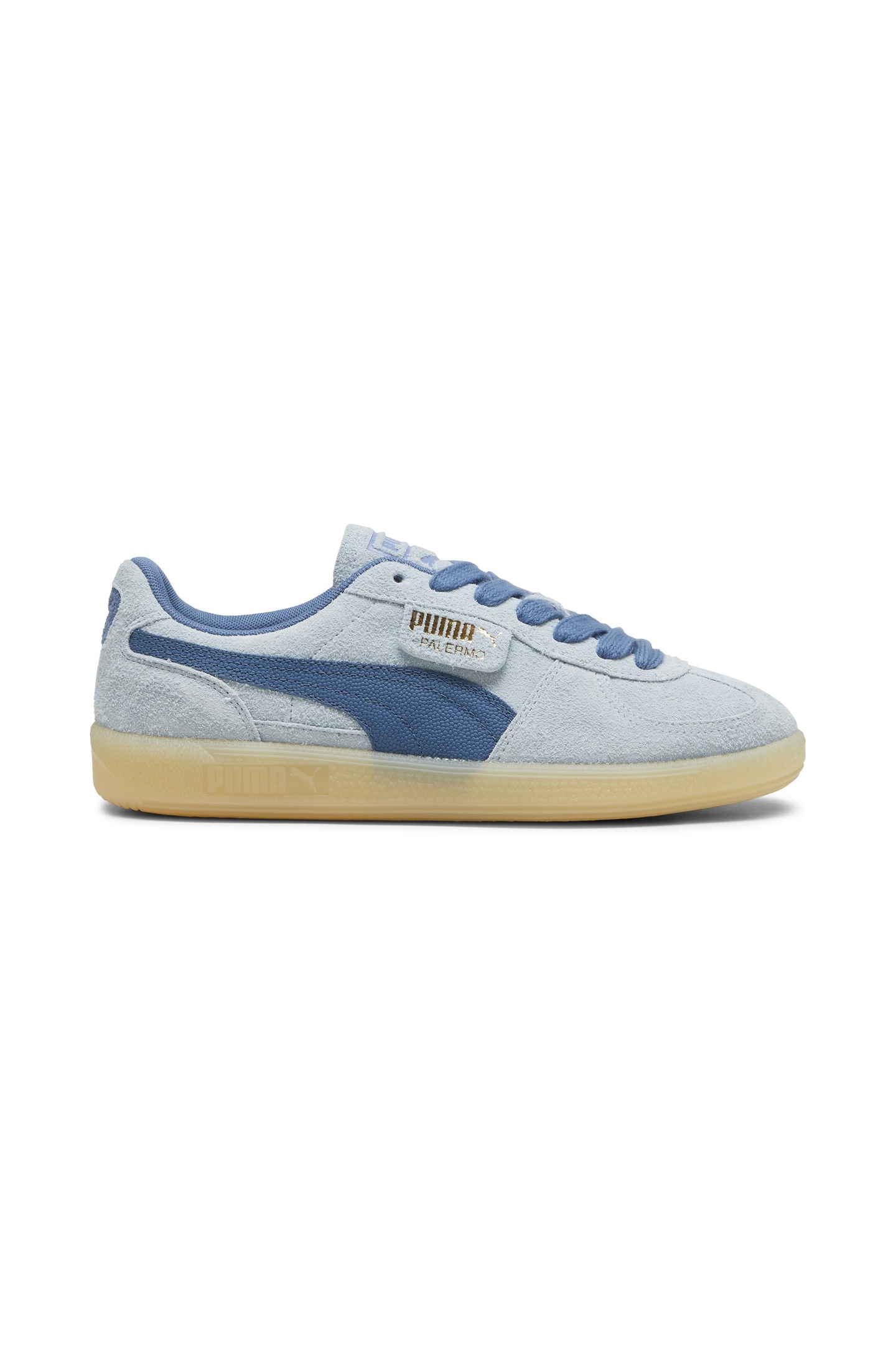 PUMA Unisex Palermo Hairy Frosted Dew-blue Horizon Maat: 38 | Trainingsschoenen Outlet | Unisex | Blauw