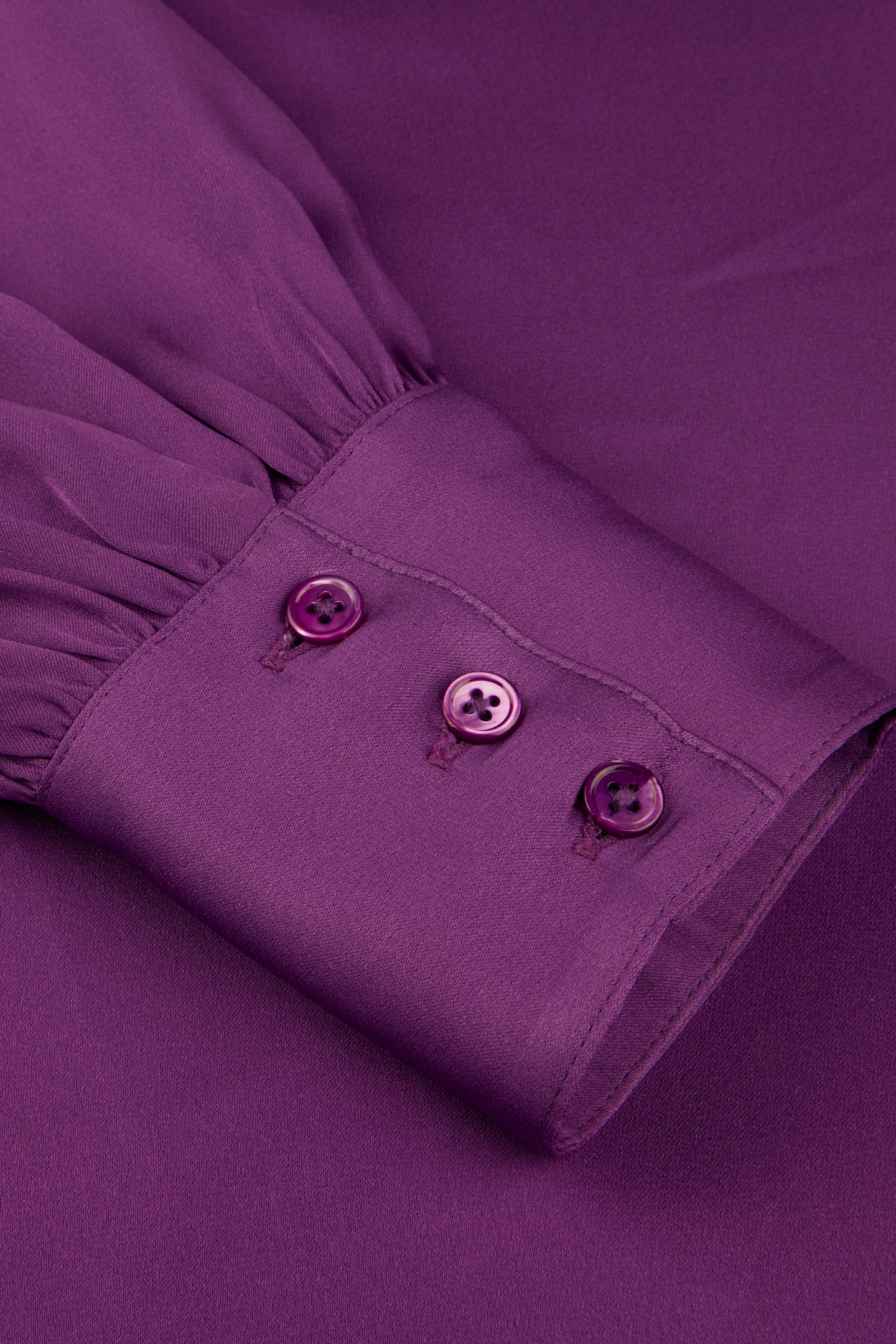 Stenströms Selma Blouse, Bowtie Flyfront Purple Maat: 36 | Longsleeves Outlet | Dames | Paars