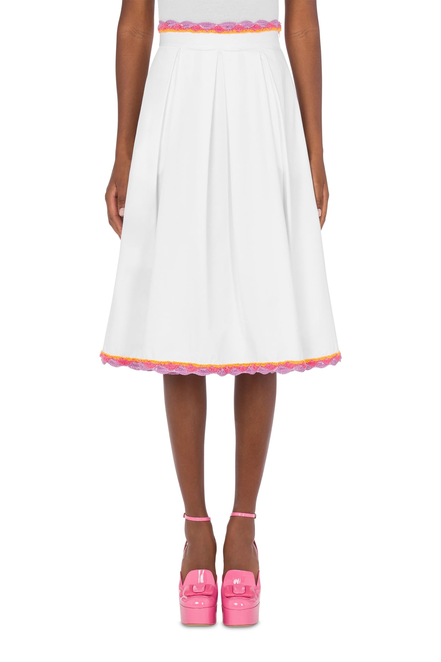 Moschino Skirt White Maat: 36 | Midi Rokken Outlet | Dames | Wit