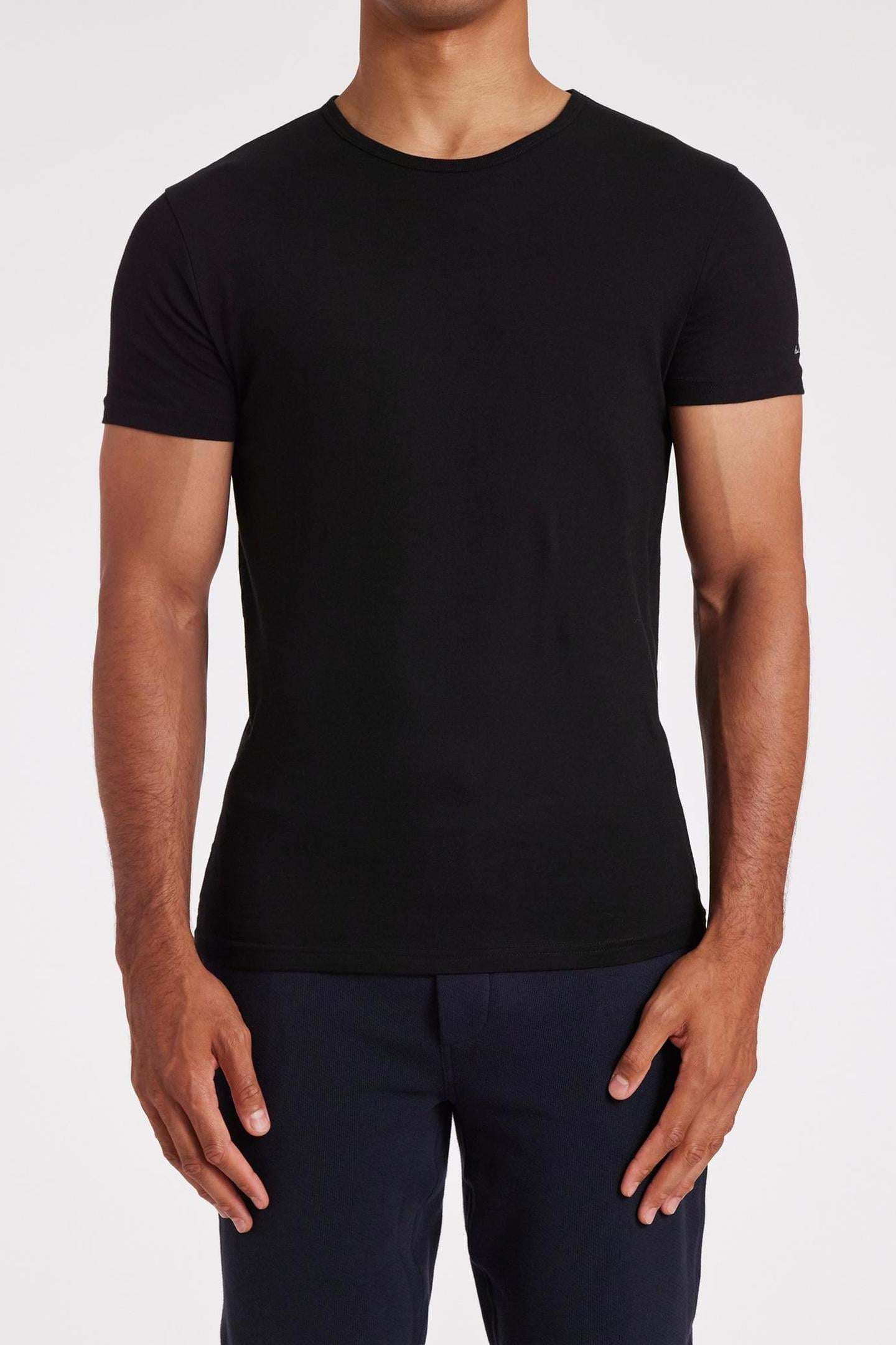 Paul Smith Men T-shirt 5 Pack Black Size: M | Basic T-Shirts Outlet | Heren | Zwart