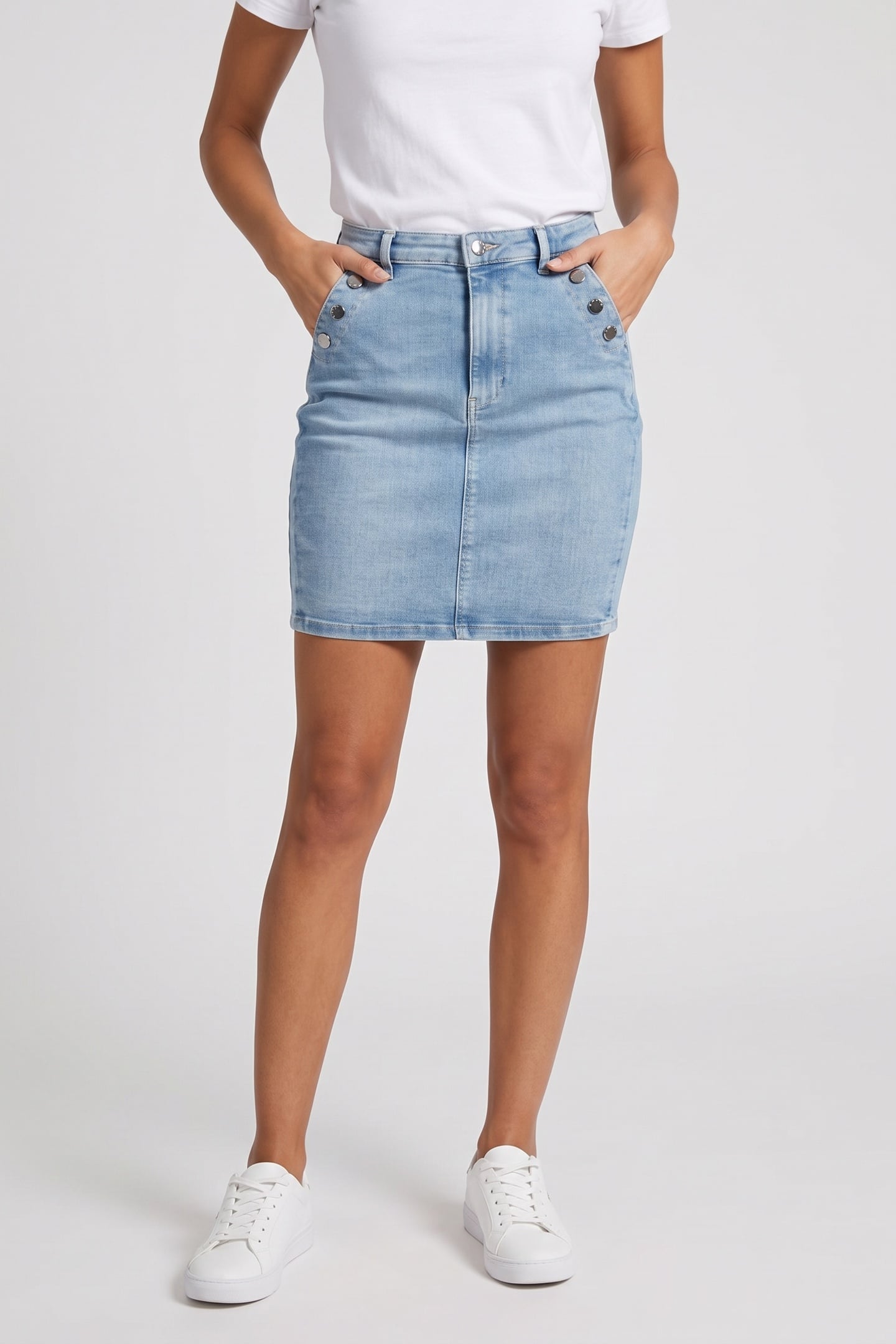 GUESS Yolanda Skirt Rt Waters Größe: W24 | Miniröcke Outlet | Damen