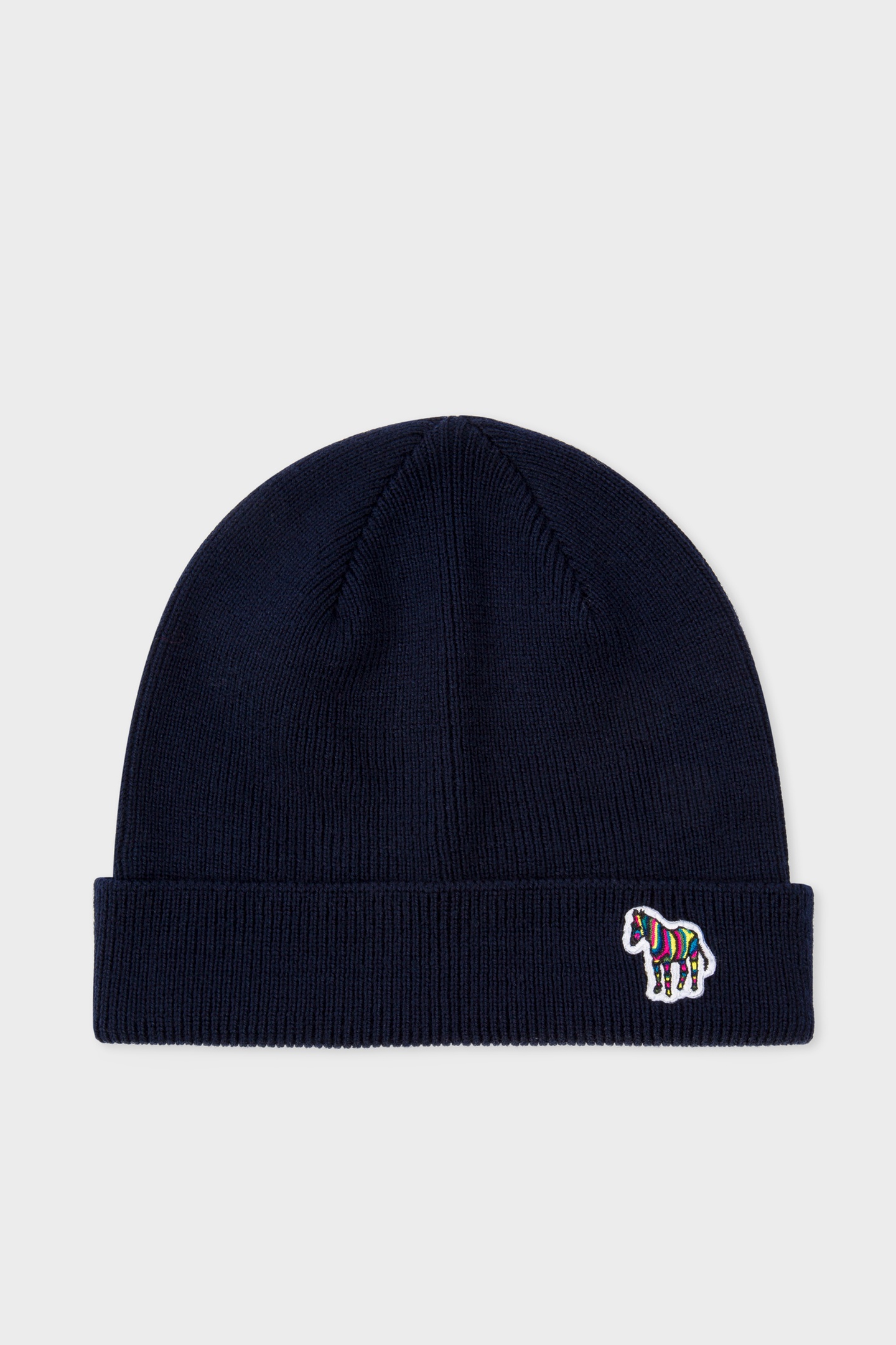 Paul Smith Men Hat Zebra Beanie Navy Maat: OS | Petten Outlet | Heren | Blauw