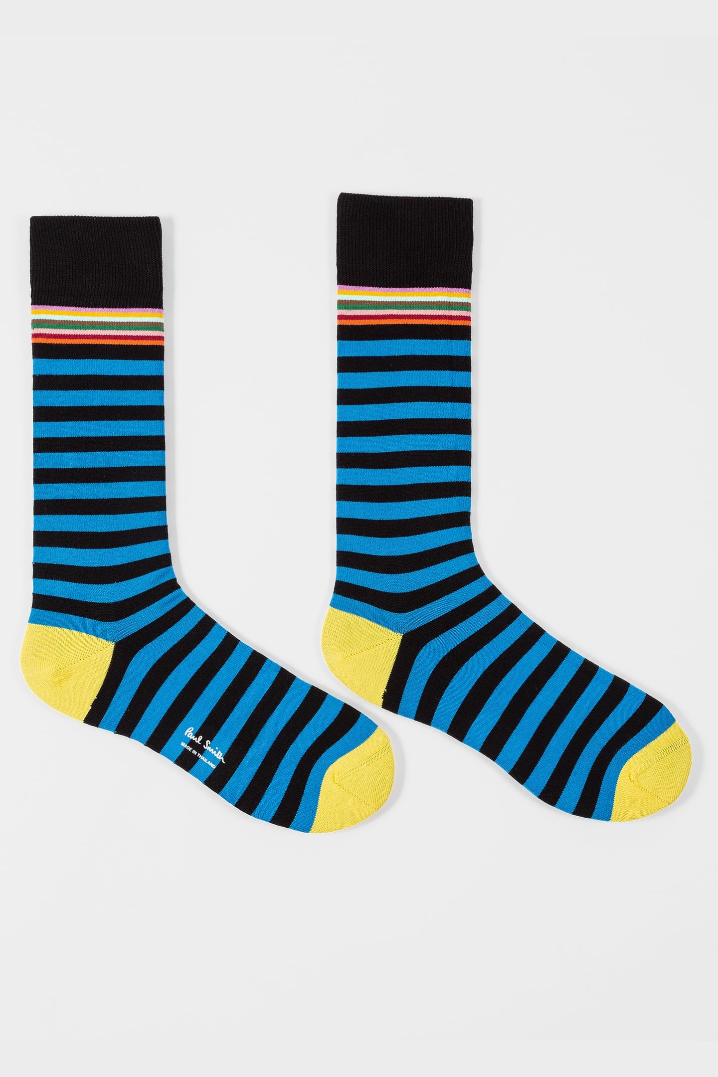 Paul Smith Men Sock Two Stripe Black Size: OS | Socks Outlet | Heren | Zwart