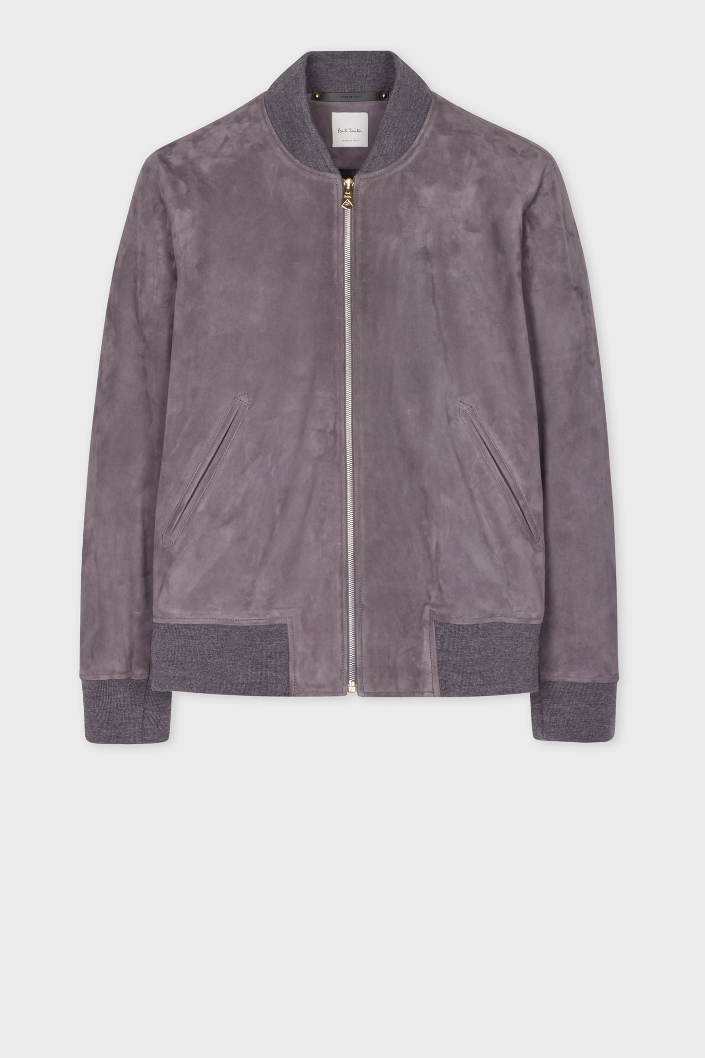 Paul Smith Mens Regular Fit Suede Bomber Jacket Mauve Größe: XL | Lederjacken Outlet | Herren | Violett
