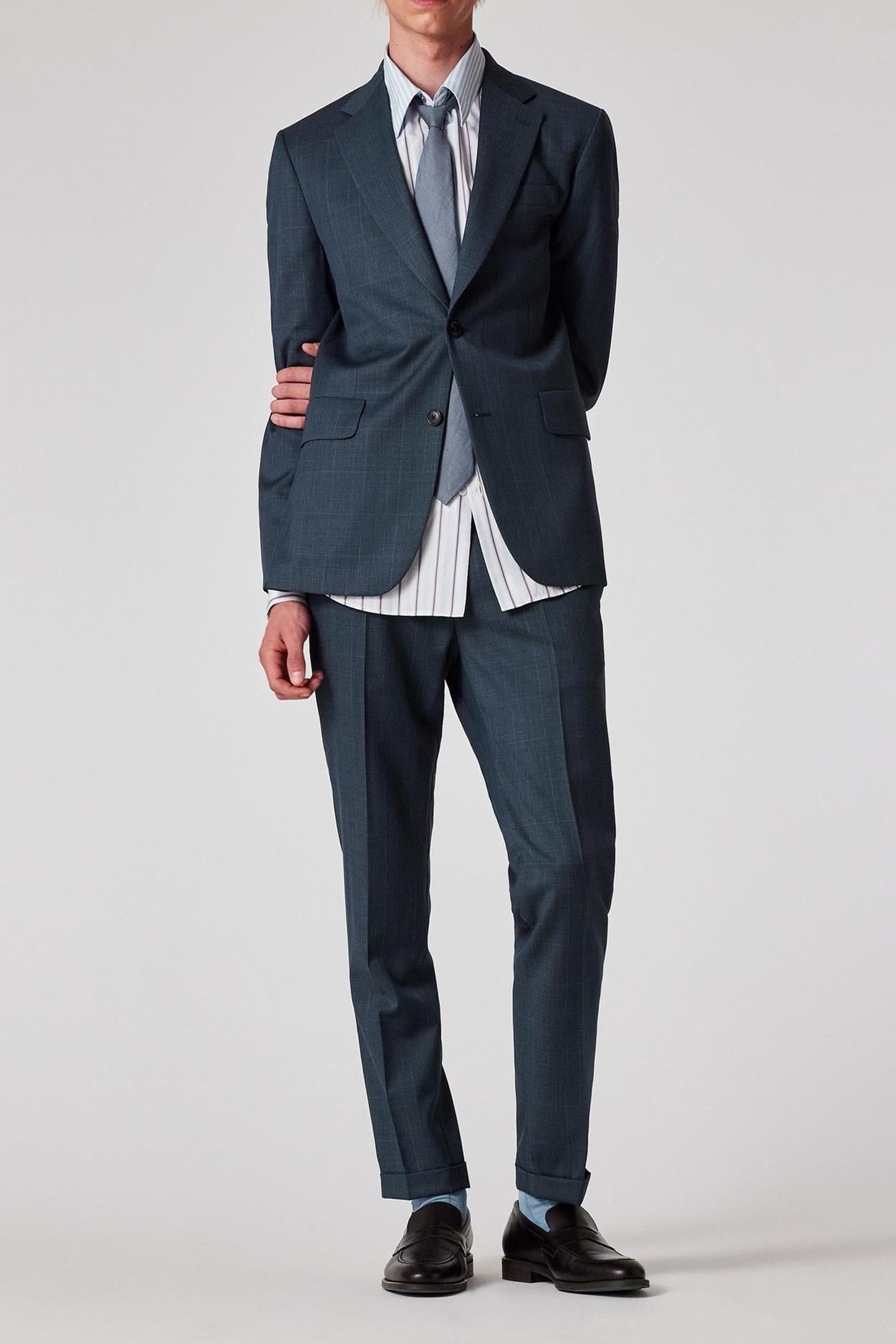 Paul Smith Mens Tailored Fit 2 Button Jacket Petrol Green Größe: 54 | Blazer Outlet | Herren | Grün
