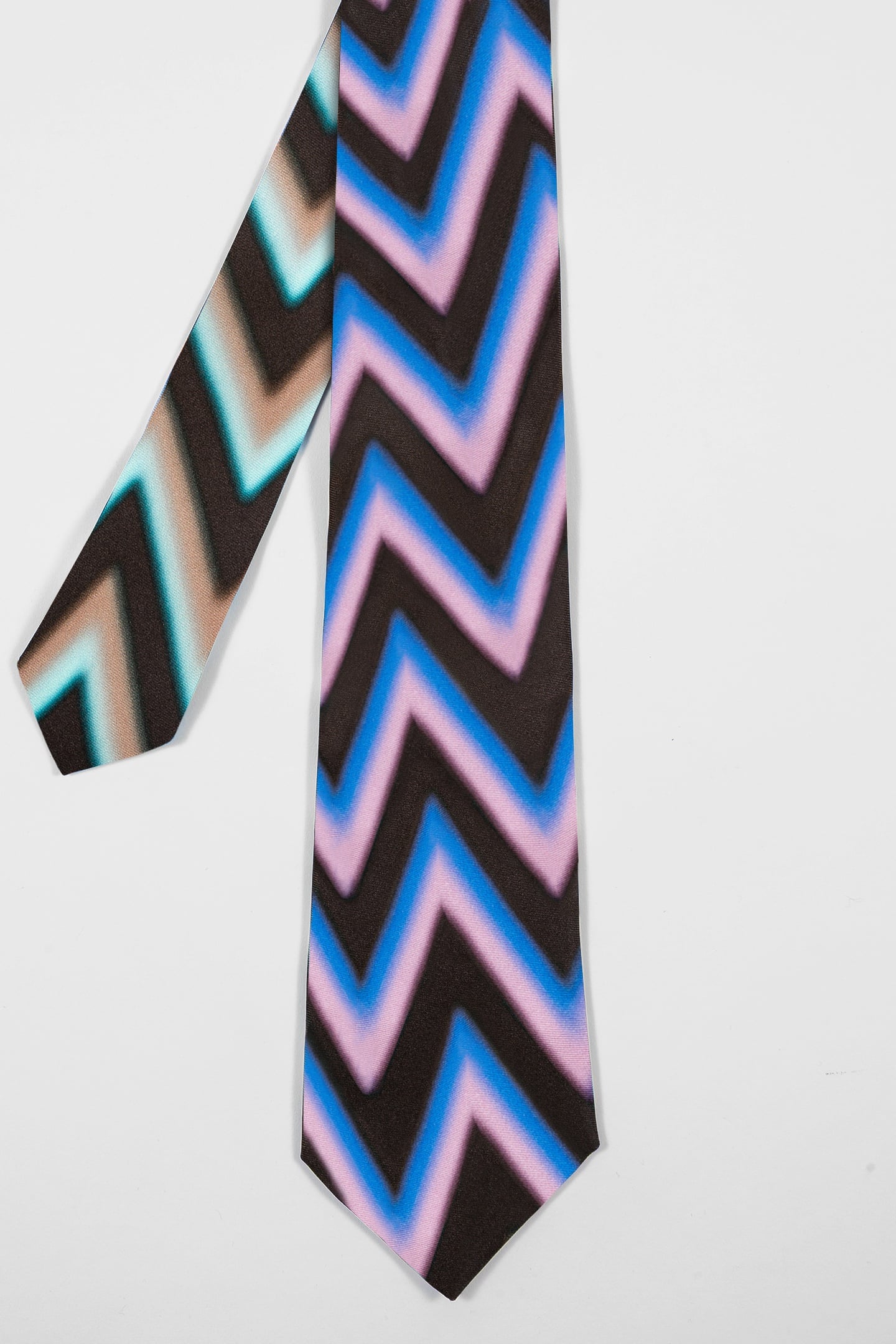 Paul Smith Men Tie Zigzag Cobalt Blue Size: 8 | Ties Outlet | Heren | Blauw