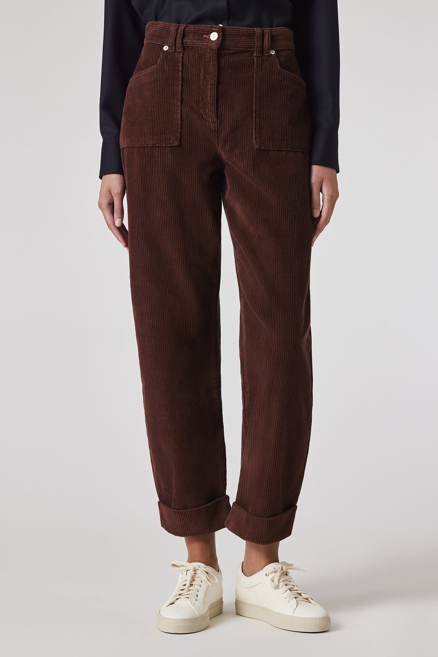 Paul Smith Womens Trouser Dark Brown Maat: W25 | Straight Broeken Outlet | Dames | Bruin