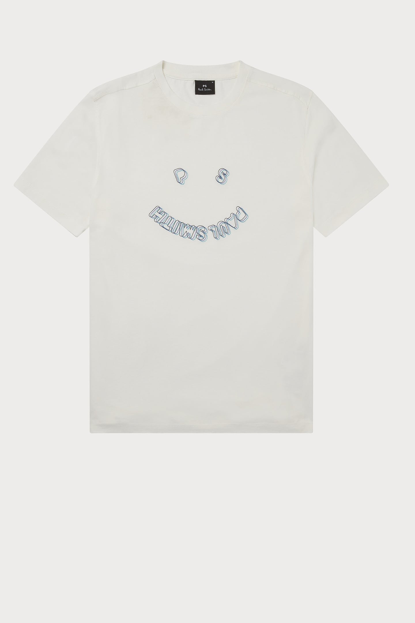 Paul Smith Mens Ss Tshirt Ps Happy Shadow Off White Size: L | Basic T-Shirts Outlet | Heren | Wit