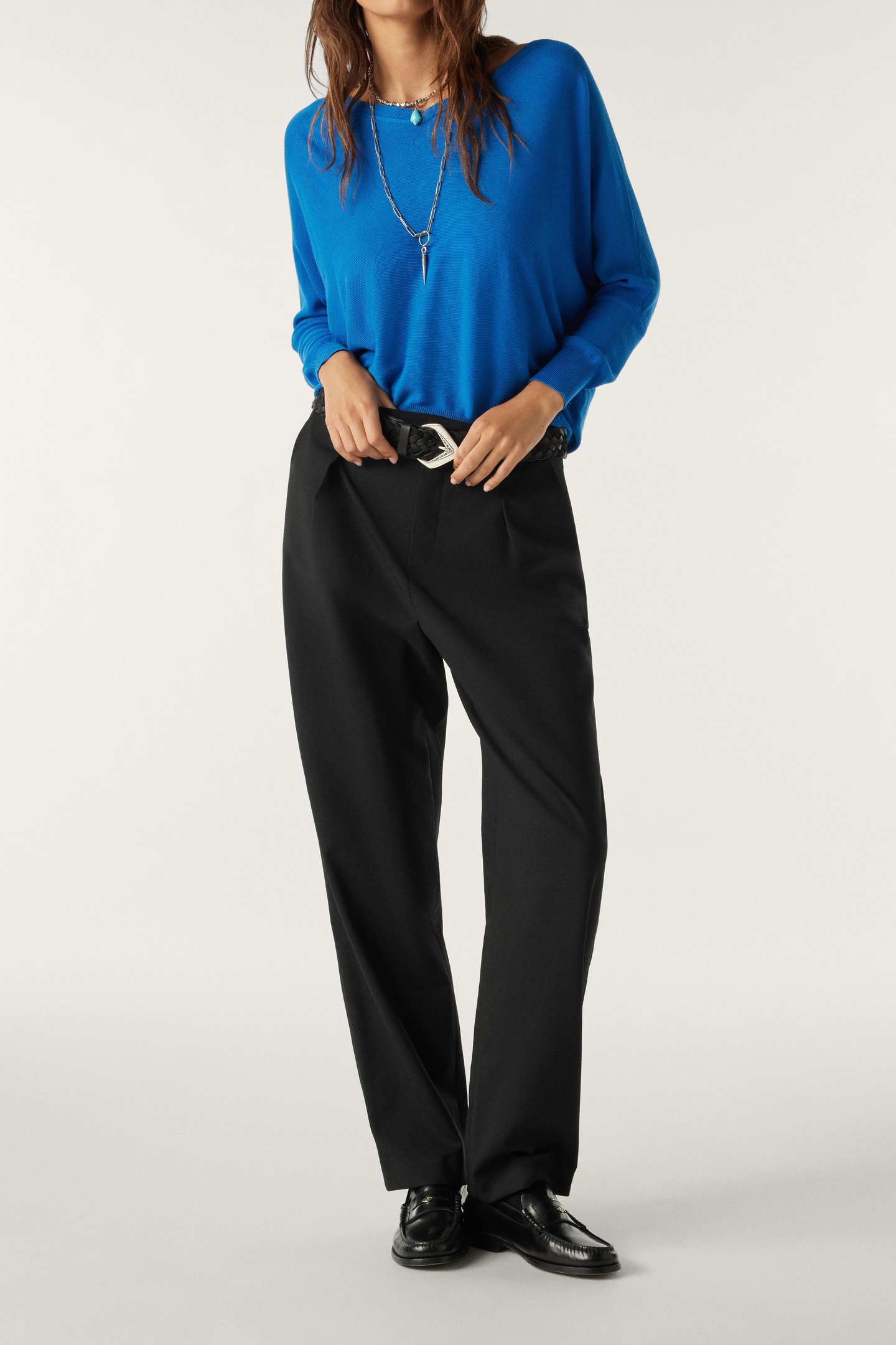 BA&SH Long Sleeves Knit Blueelectrique Größe: XS | Pullover Outlet | Damen | Blau