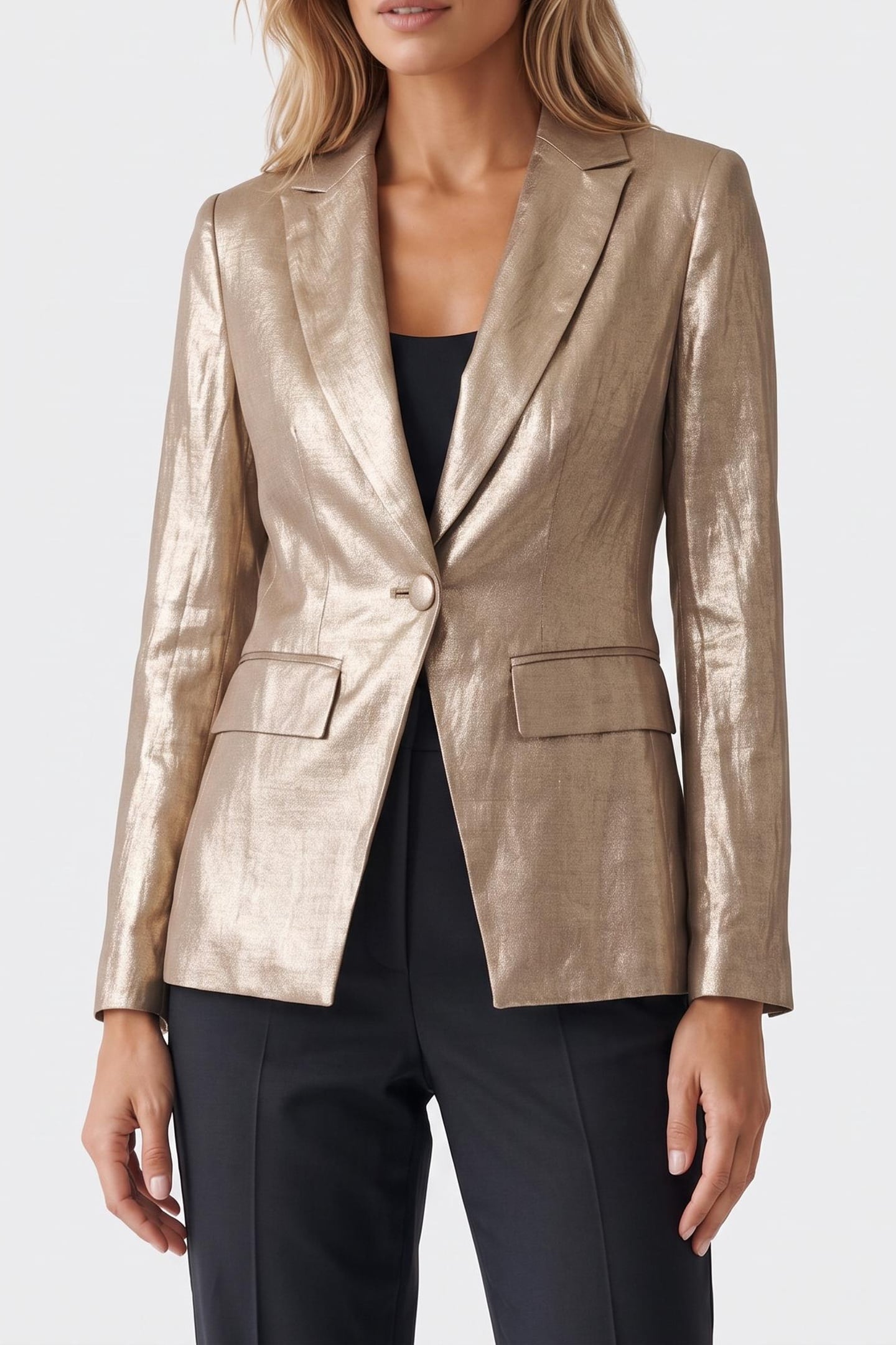 GUESS Shae Blazer Bronze Size: 38 | Blazers Outlet | Dames | Goud