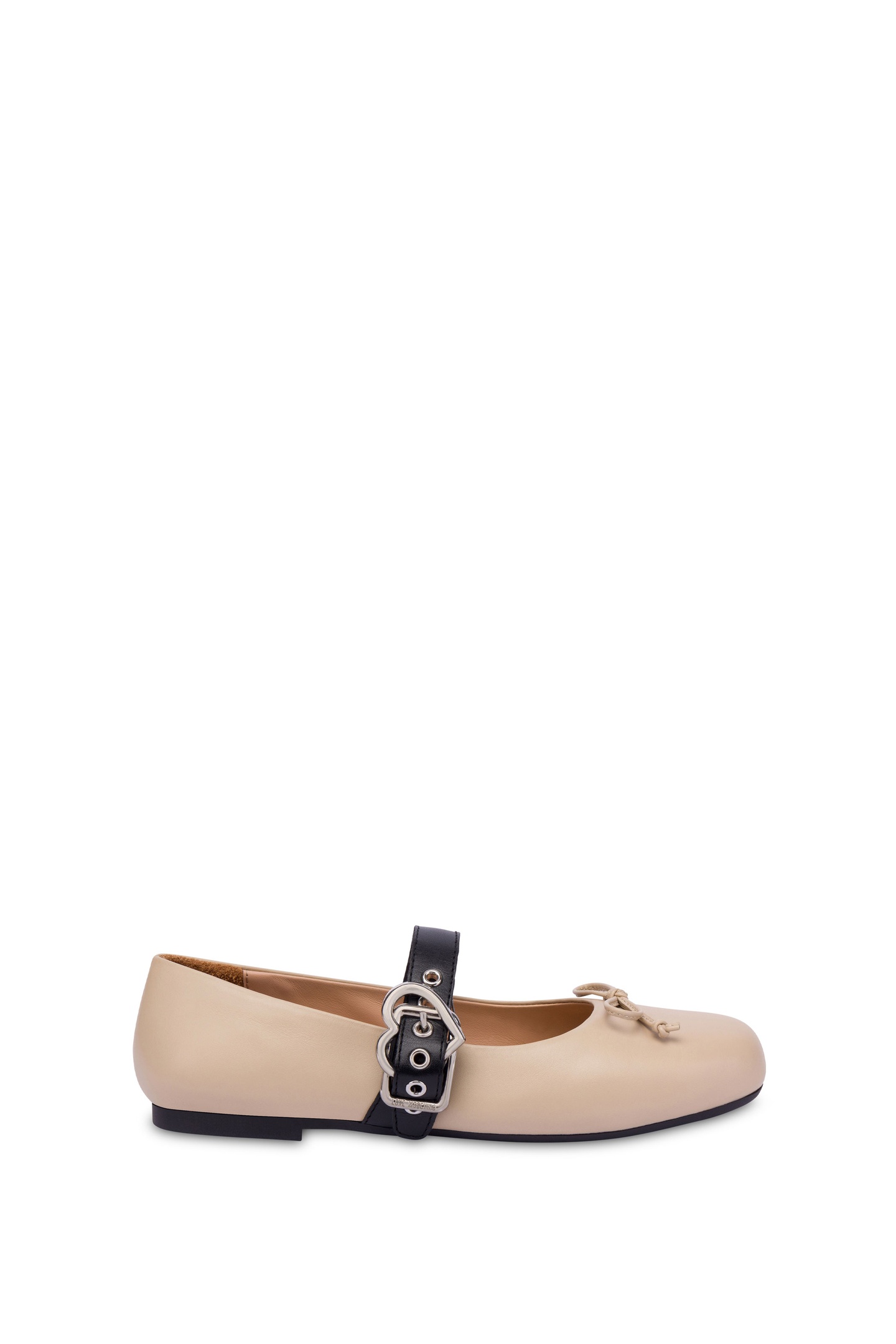Moschino Nappa Leather Ballet Flats Beige Maat: 39 | Ballerina's Outlet | Dames | Beige