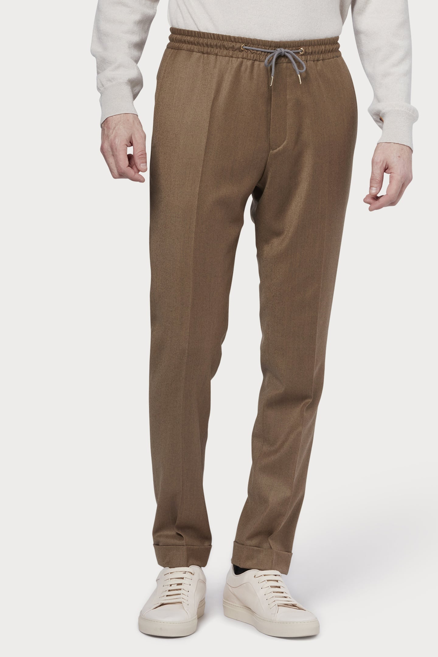 Paul Smith Gents Drawcord Trouser Light Beige Size: W32 | Tailored Pants Outlet | Heren | Beige