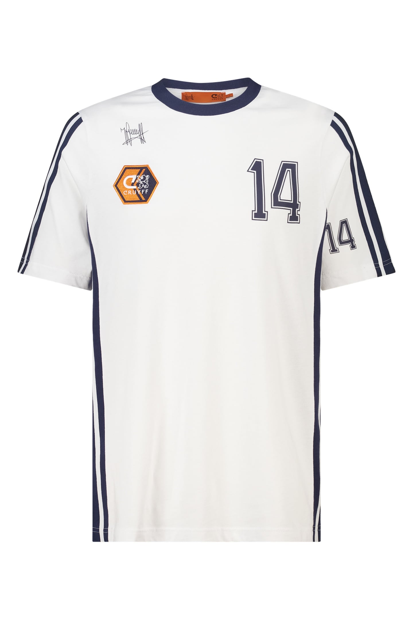 America Today Cruyff La Aztecs White Maat: S | Basic T-Shirts Outlet | Heren | Wit