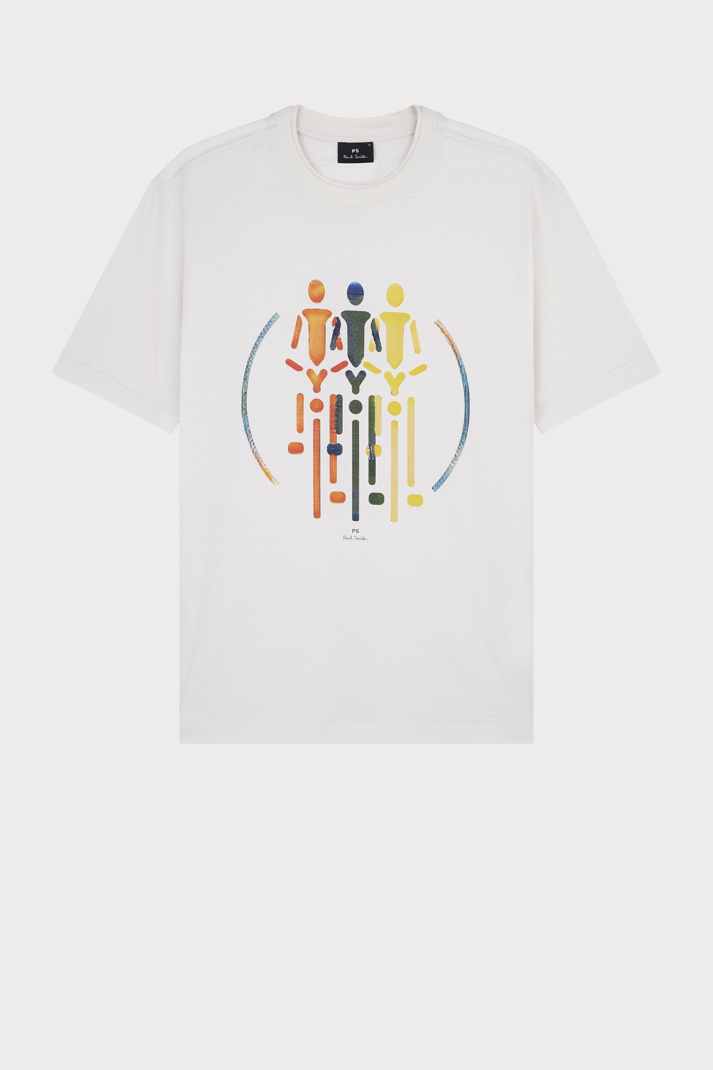 Paul Smith Mens Reg Fit T Shirt Bikes Off White Maat: 3XL | Basic T-Shirts Outlet | Heren | Wit