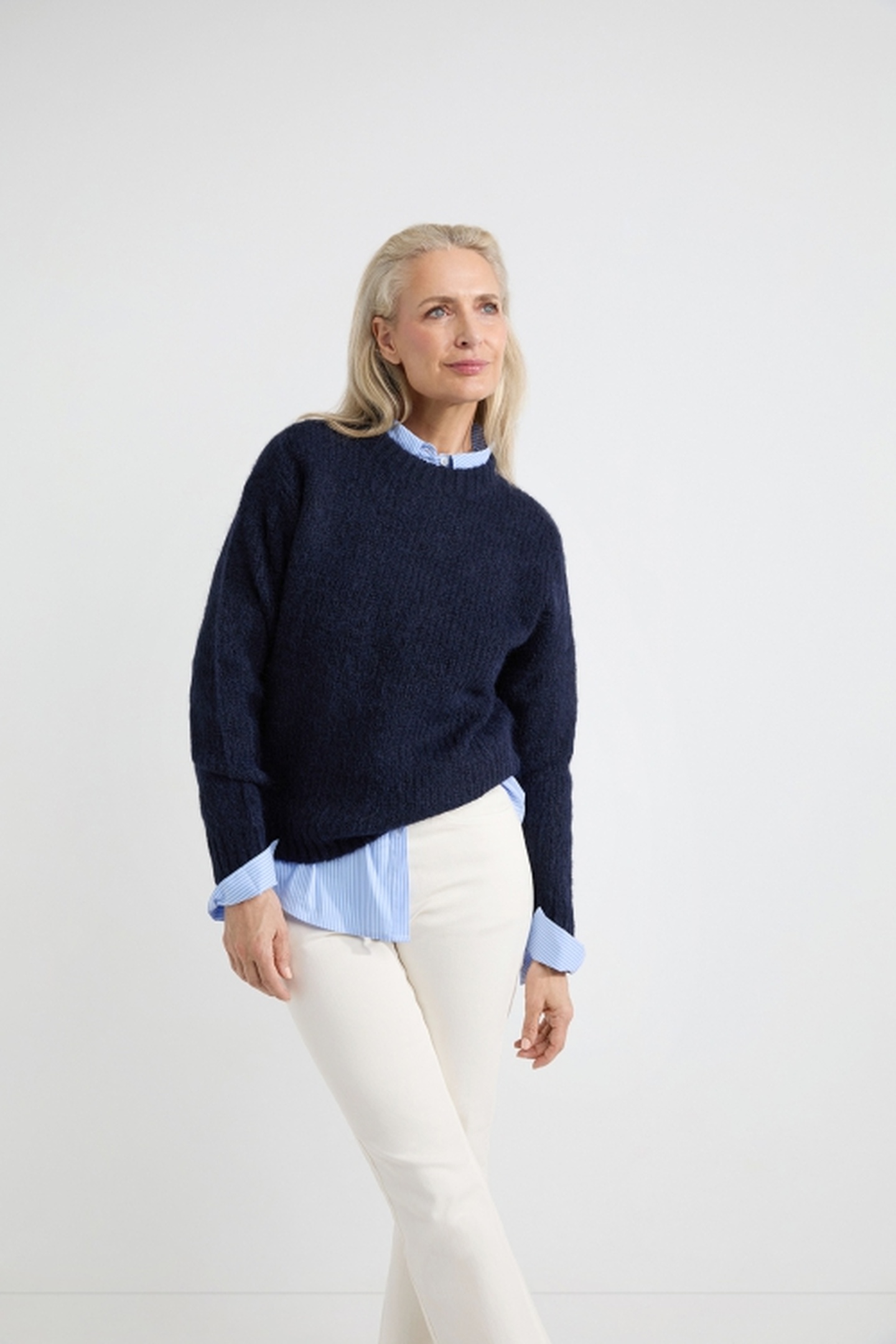 Josephine & Co Aniek Sweater Navy Maat: XS | Sweaters Outlet | Dames | Blauw