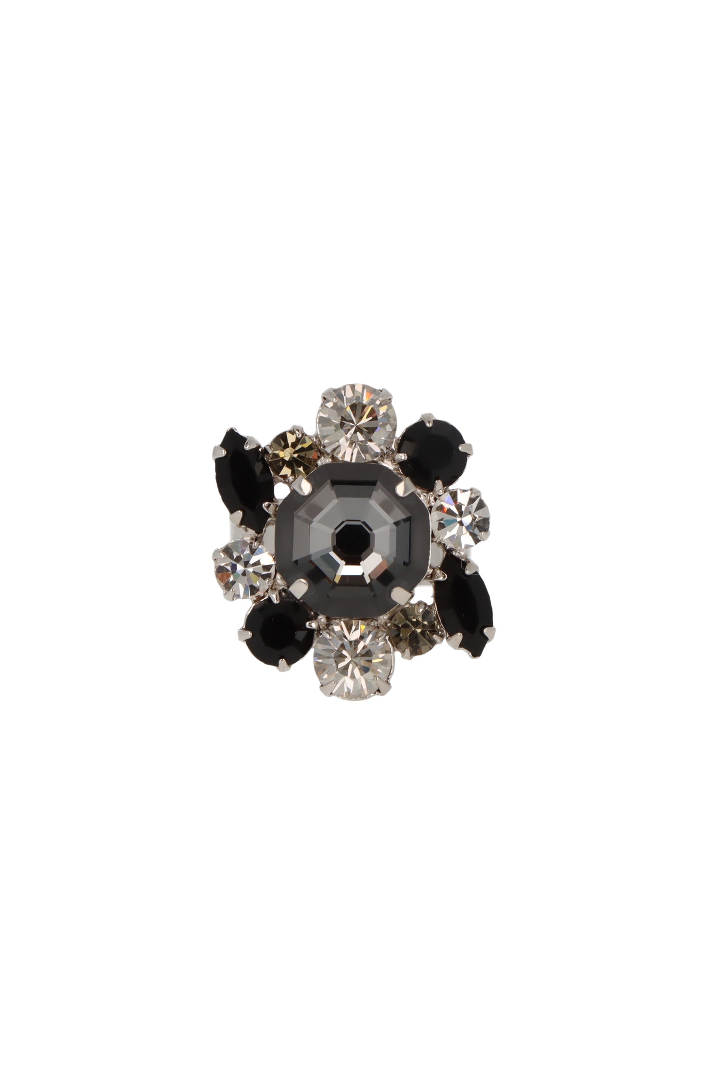 OTAZU Lalique Ring Grey Black, Grey Maat: OS | Ringen Outlet | Dames | Zwart